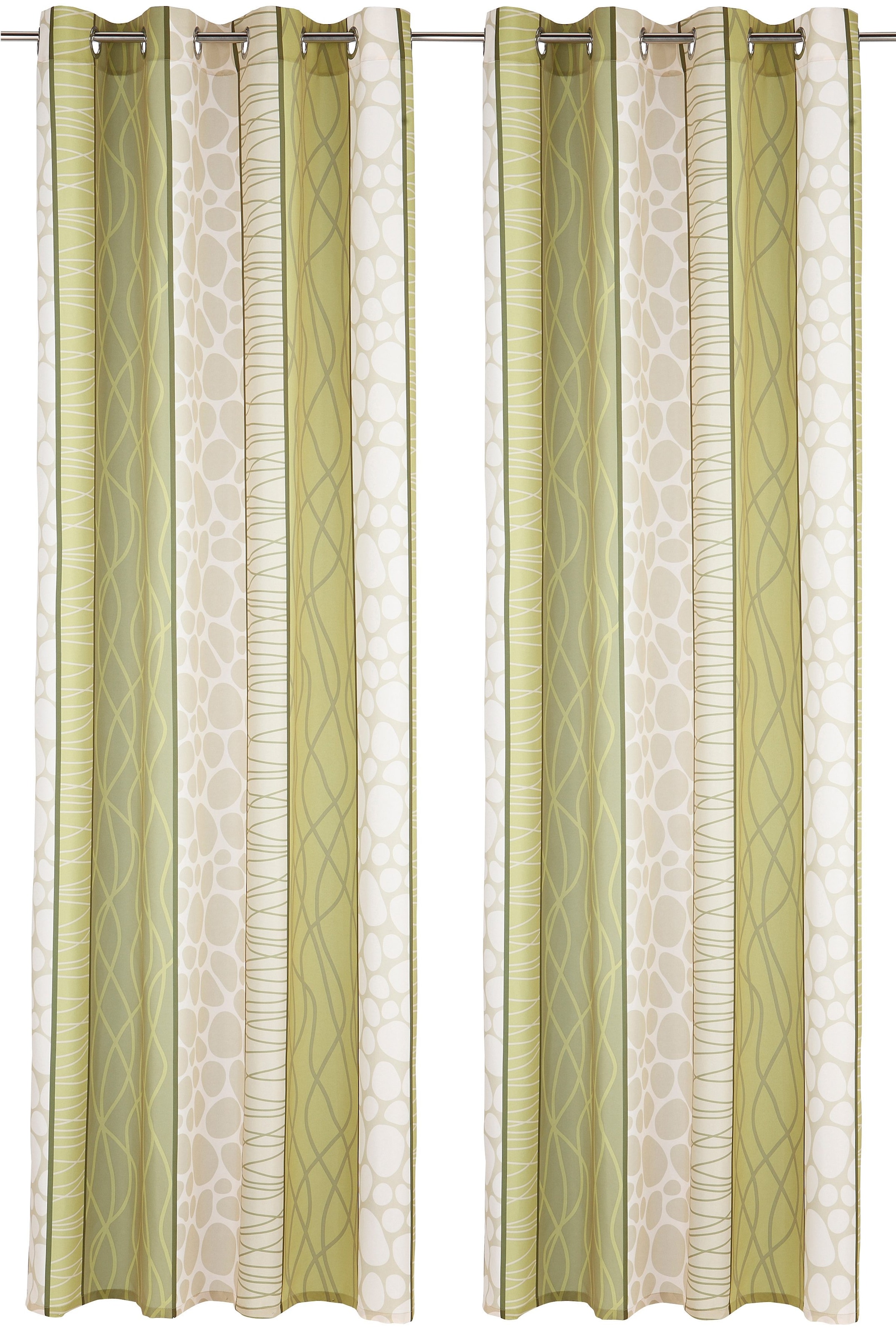 my home Vorhang "Gosen" Ösen 2 Stk. tlg. Gardine, 2-er Set, Fertiggardine, günstig online kaufen