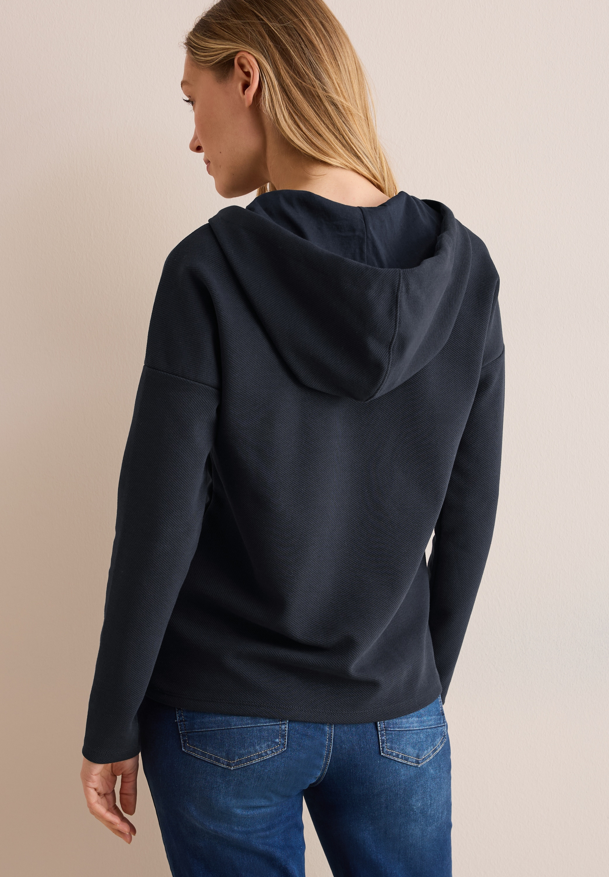 Cecil Langarmshirt, mit Kapuze mit Tunnelzugband