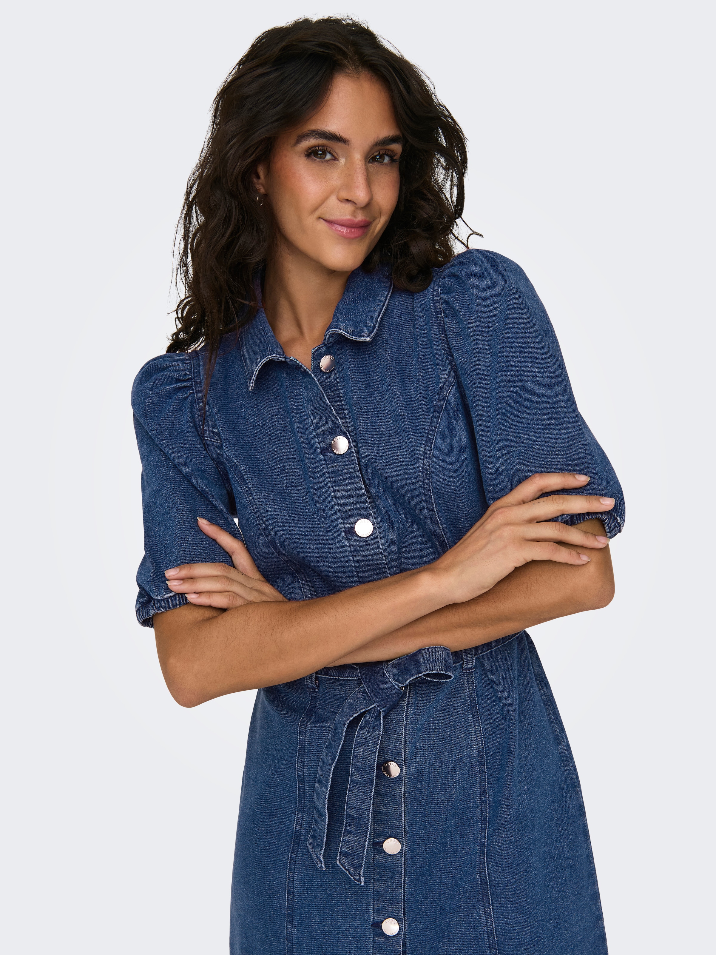 ONLY Jeanskleid »ONLVIBBE SS BELT DNM DRESS NOOS«