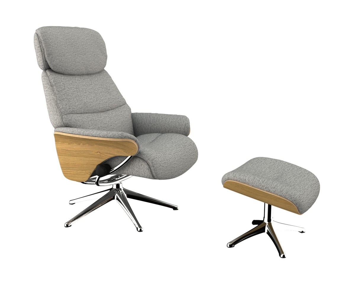 FLEXLUX Relaxsessel "Aarhus, Gepolsterter Funktionssessel, Skandinavisch de günstig online kaufen