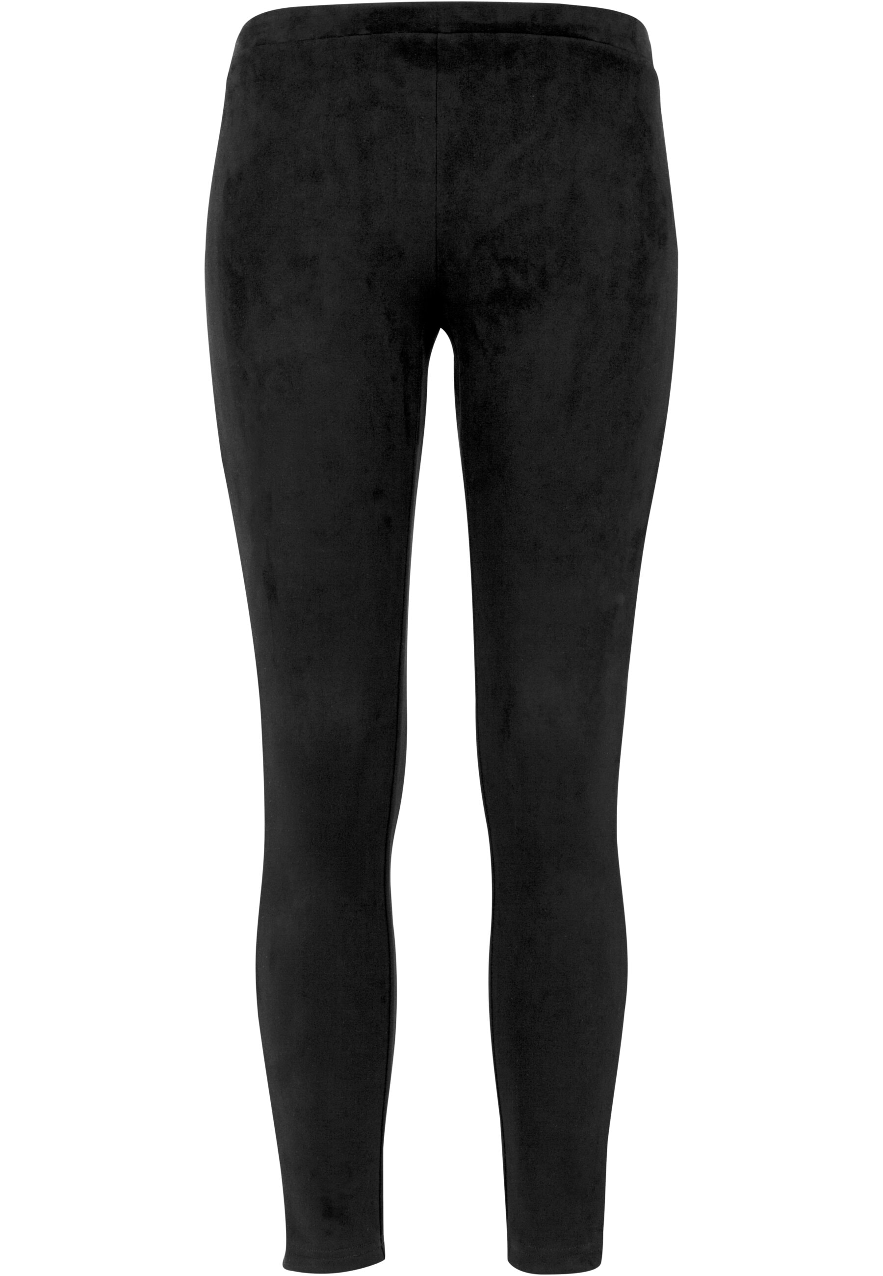 URBAN CLASSICS Leggings "Urban Classics Damen Ladies Imitation Suede Leggings", (1 tlg.)