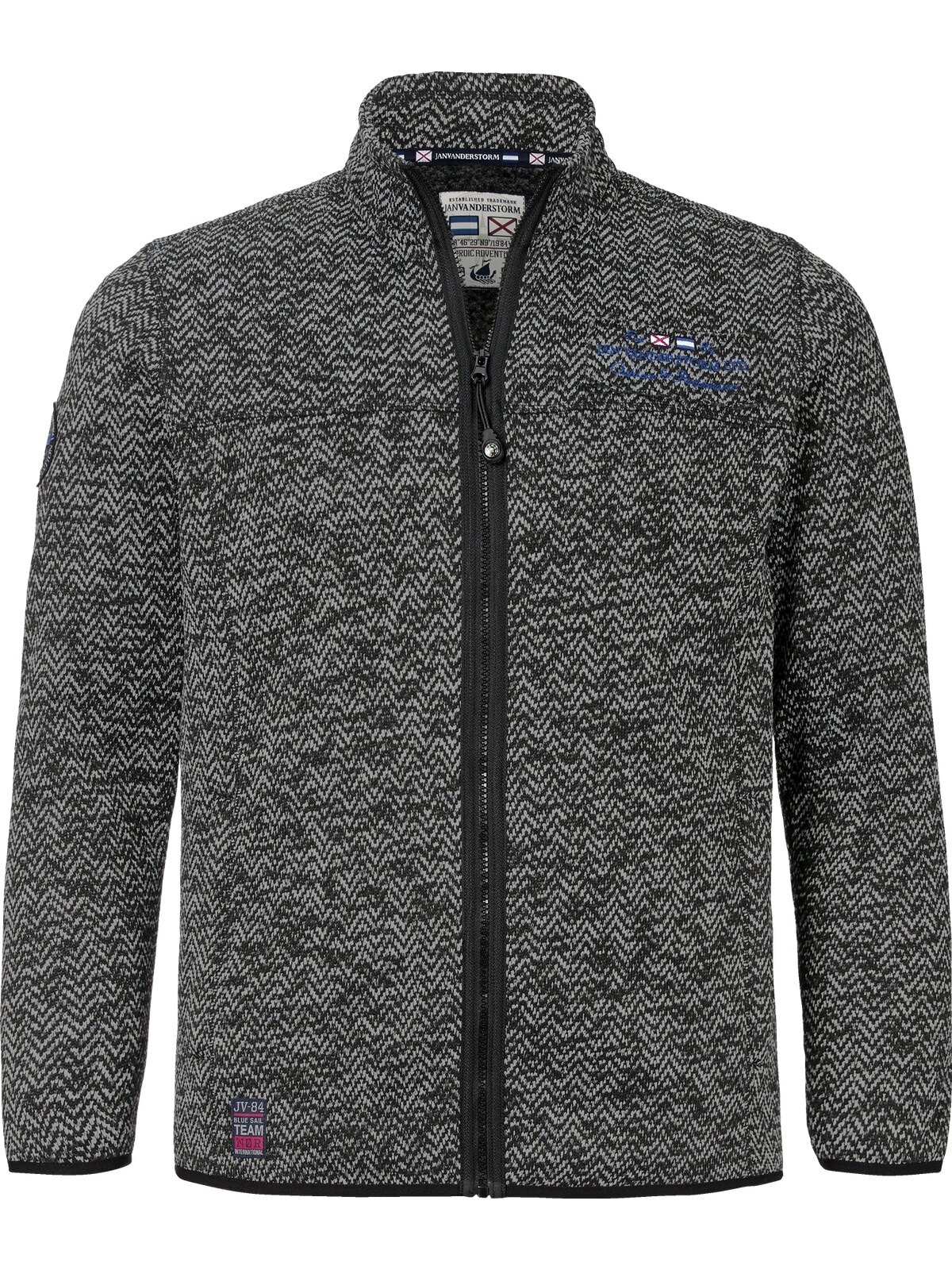 Jan Vanderstorm Sweatjacke »Strickfleecejacke KOLMUND«