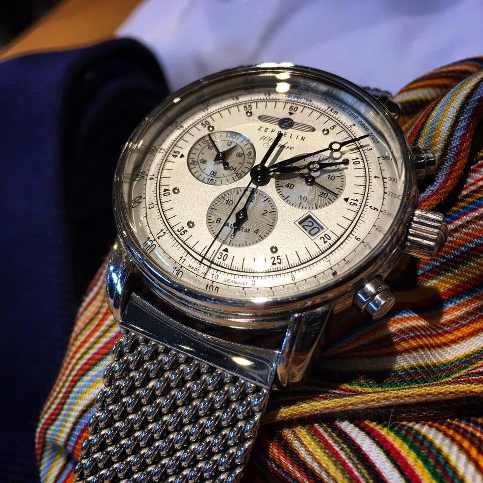 ZEPPELIN Chronograph »100 Jahre«, Armbanduhr, Quarzuhr, Herrenuhr, Datum, Stoppfunktion, Made in Germany