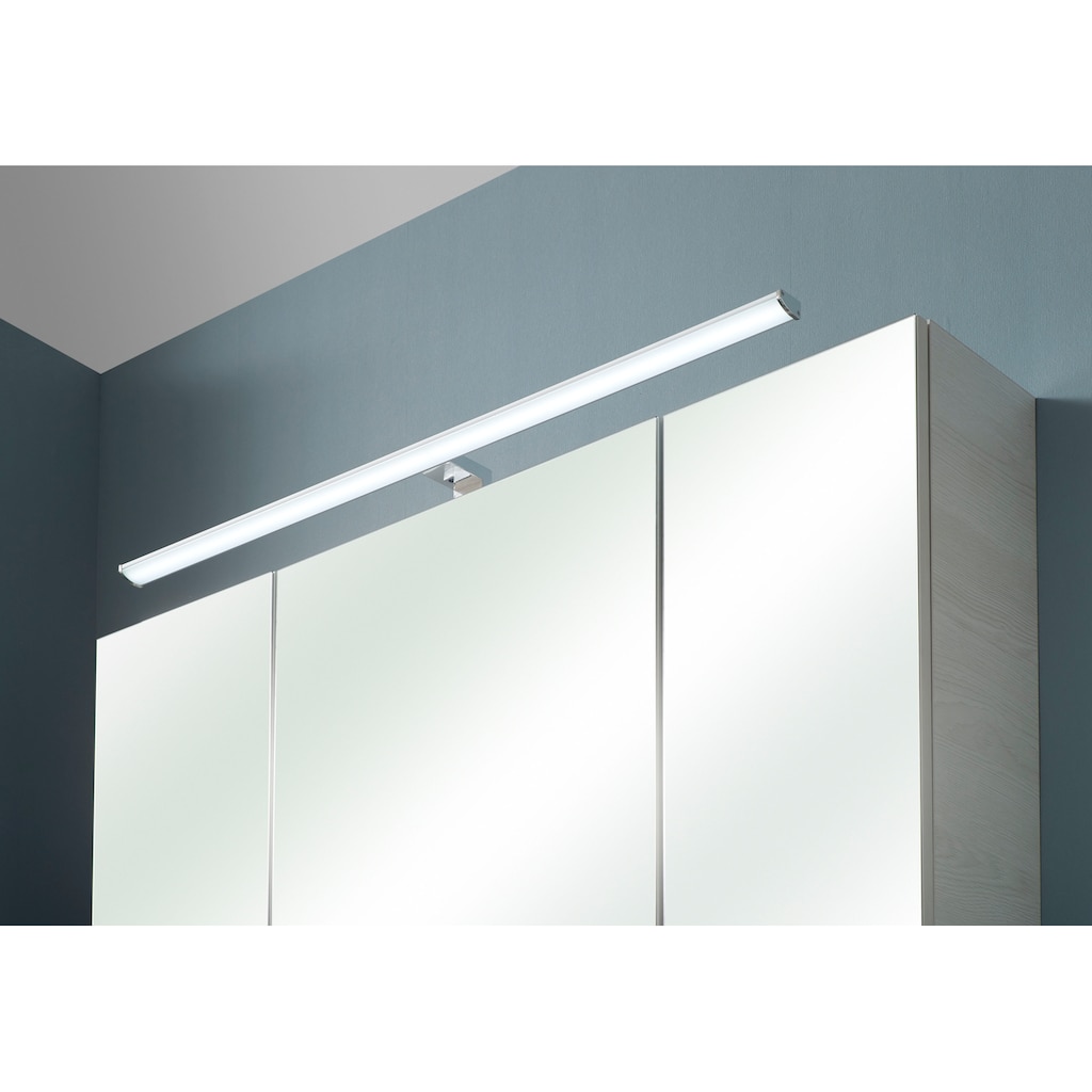 Saphir Badmöbel-Set »Quickset 936 4-teilig, Glaswaschtisch und LED-Spiegelschrank«, (Set, 4 St.)