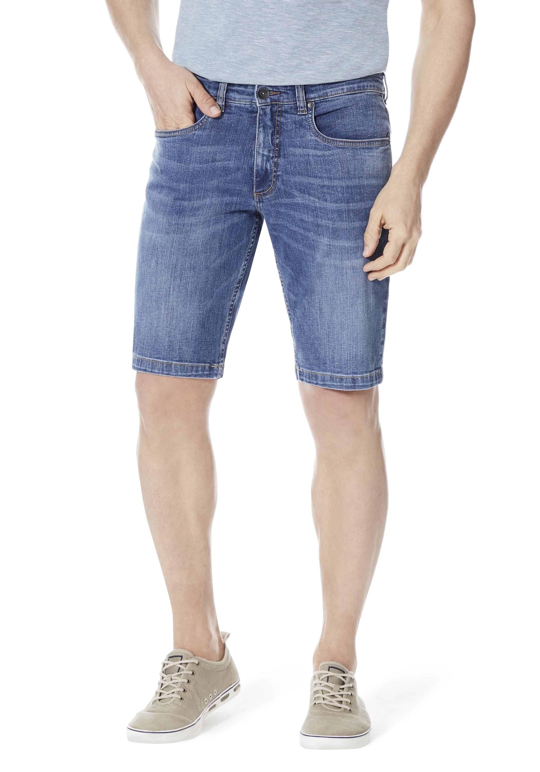 Stooker Men Bermudas »5-Pkt Style Stooker Men Summer Denim Bermudas«, Sommer Straight Fit Casual...