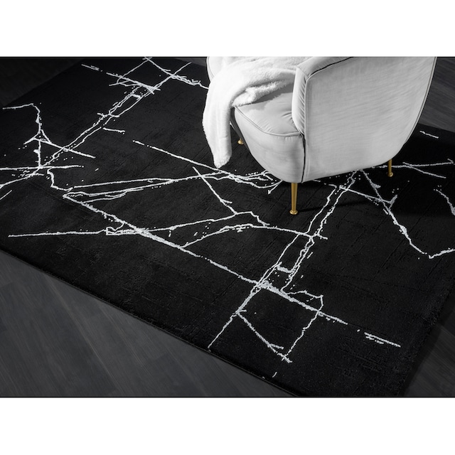 Home affaire Teppich »Osaka«, rechteckig, Kurzflor, moderner  Designerteppich, eleganter Glanz, Marmor-Optik auf Rechnung | BAUR