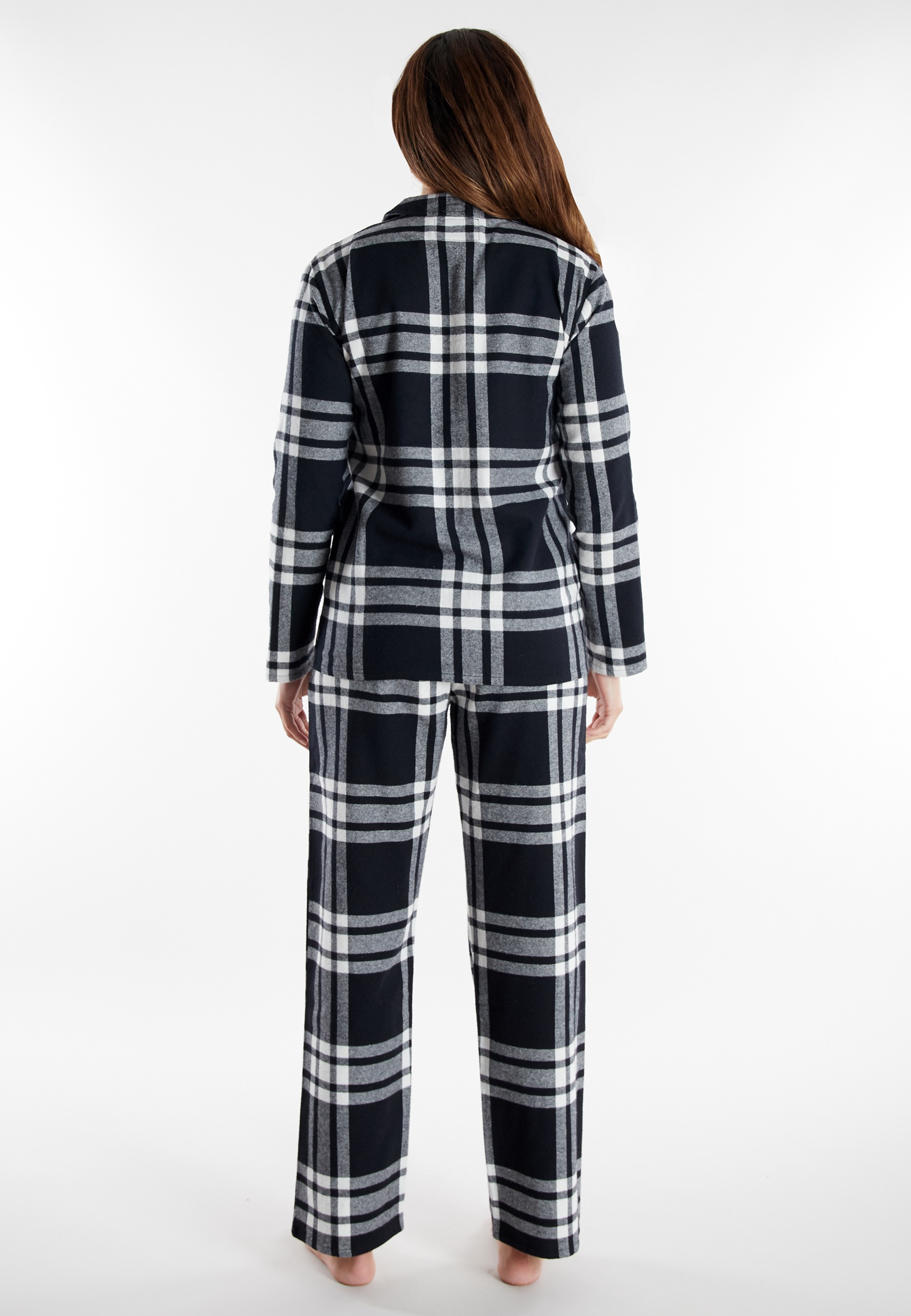 Thumbnail - TOM TAILOR Schlafanzug "Xanthi" mit langen Ärmeln, kariert, Knöpfe