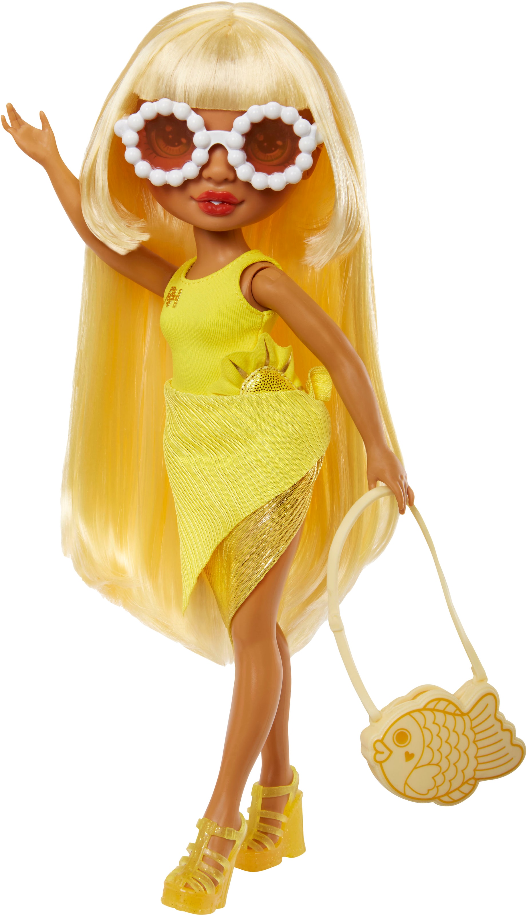 RAINBOW HIGH Anziehpuppe »Rainbow High Swim & Style Fashion Doll- Sunny (Yellow)«