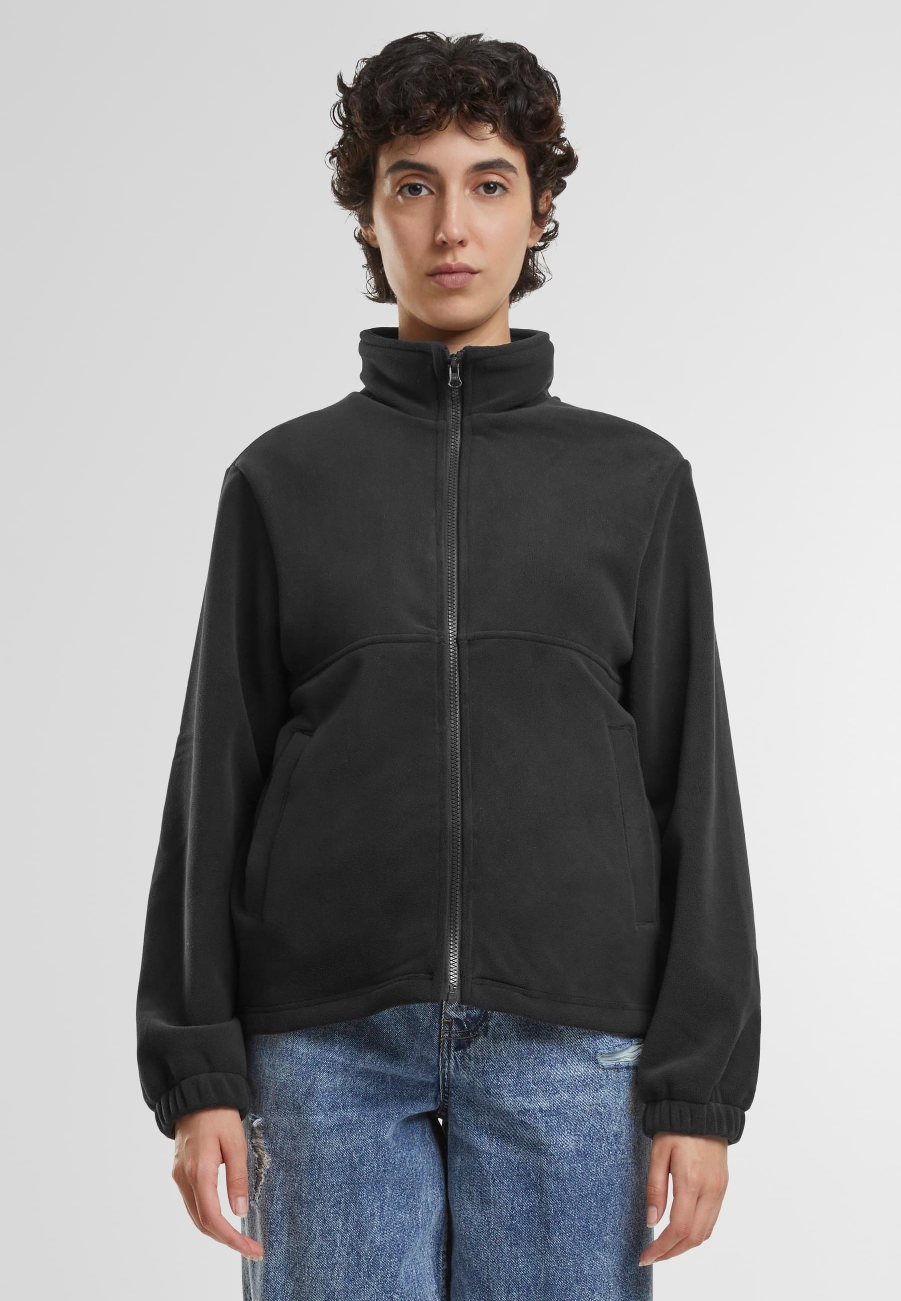URBAN CLASSICS Allwetterjacke »Urban Classics Ladies Double Polarfleece Jacket«, (1 St.), ohne Kapuze