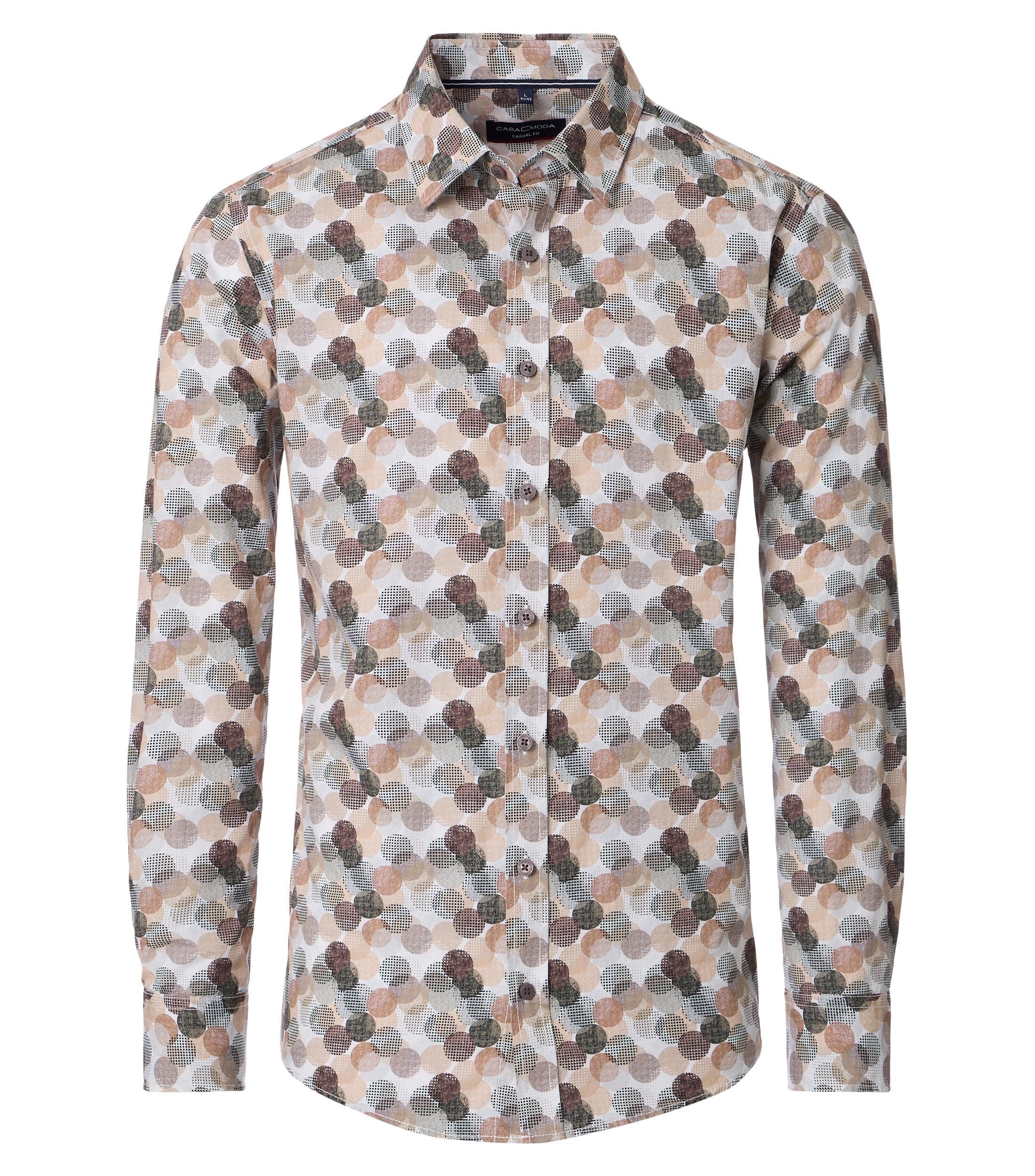 CASAMODA Langarmhemd "CASAMODA Freizeithemd Print" günstig online kaufen