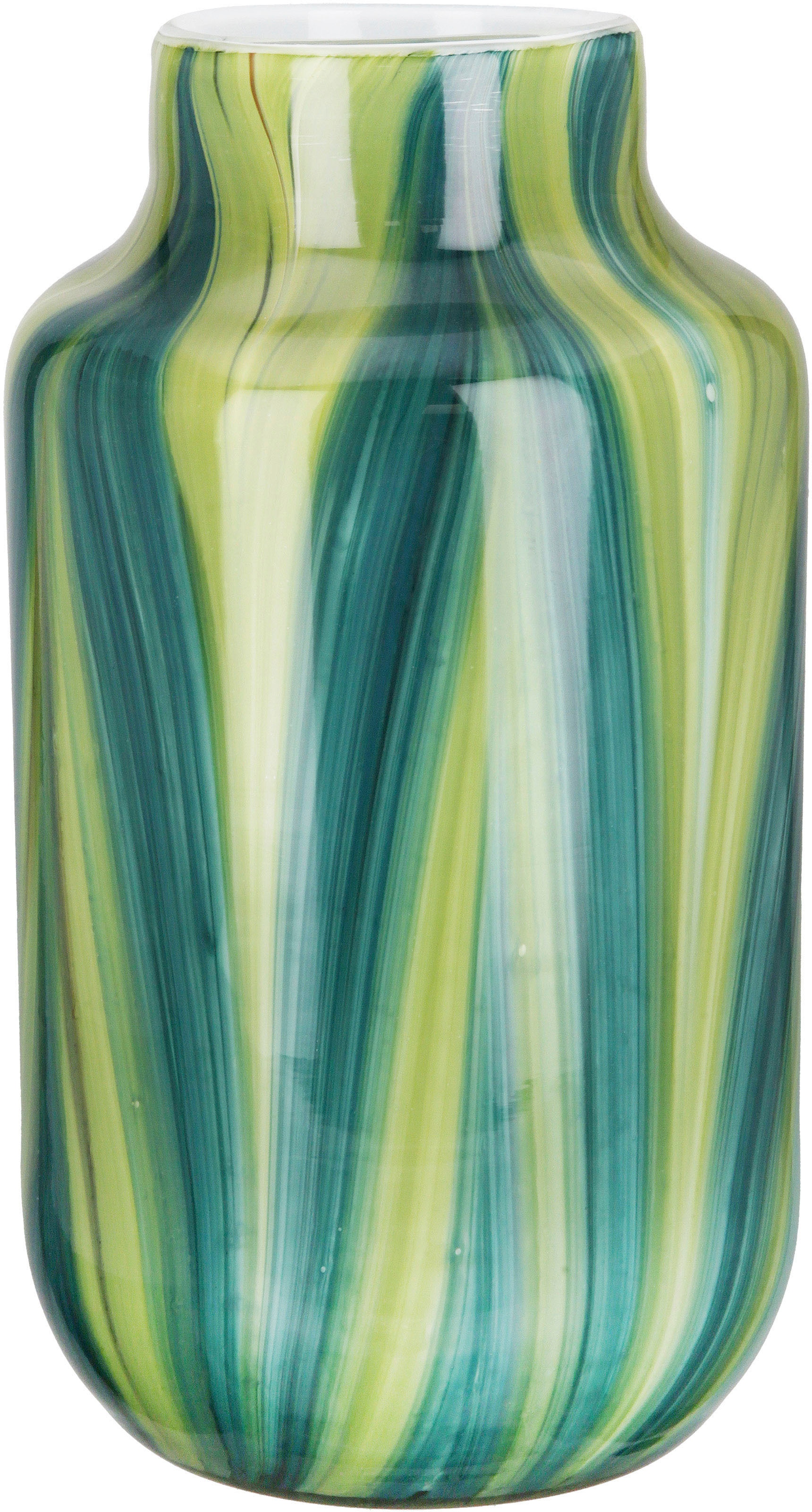 GILDE Tischvase »Verdo, Höhe ca. 30 cm«, (1 St.), dekorative Vase aus Glas, Blumenvase