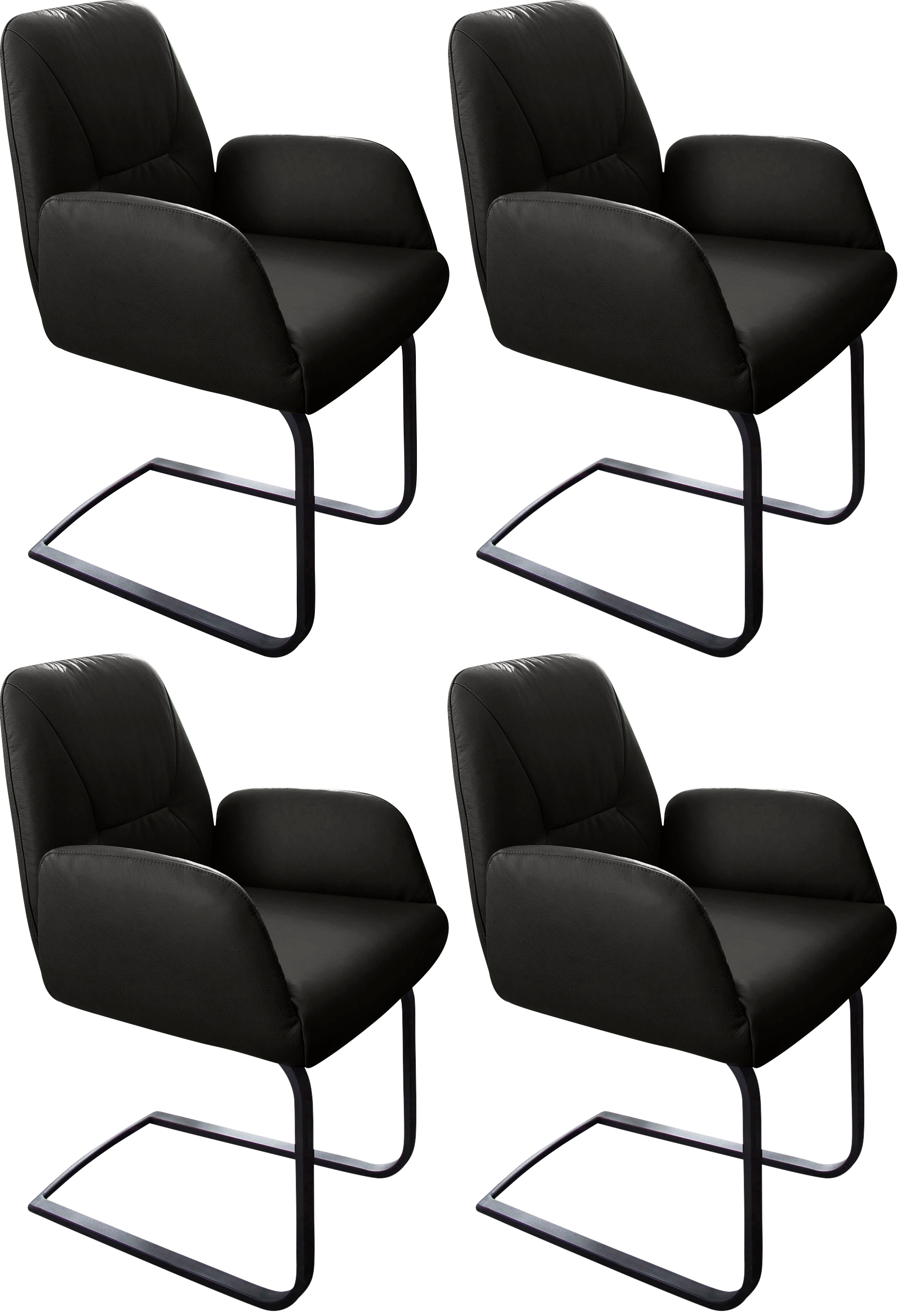 W.SCHILLIG Freischwinger "ole" (Set) 4 Stk.2er- oder 4er-Set, Gestell in Sc günstig online kaufen