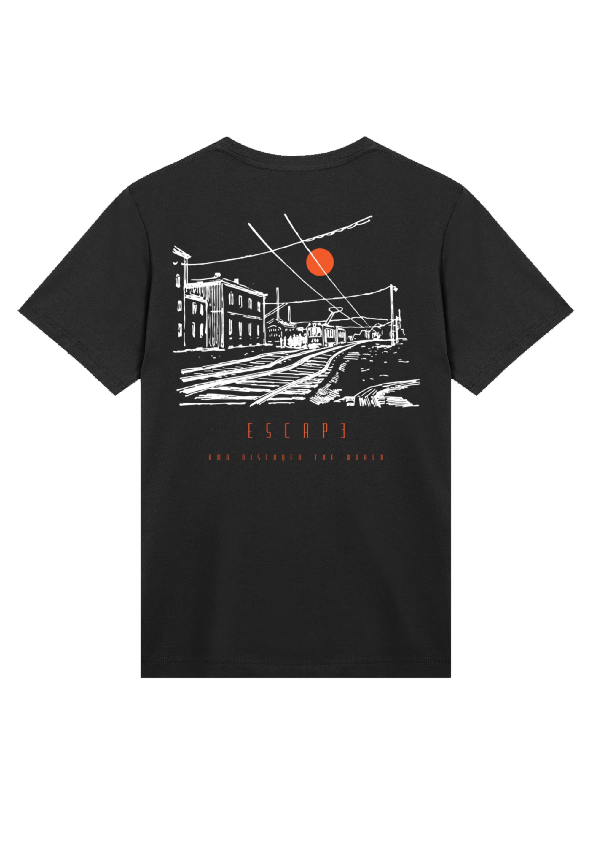 F4NT4STIC T-Shirt »Escape Discover the World Town Train Station«, Premium Qualität, ESCAPE Collection