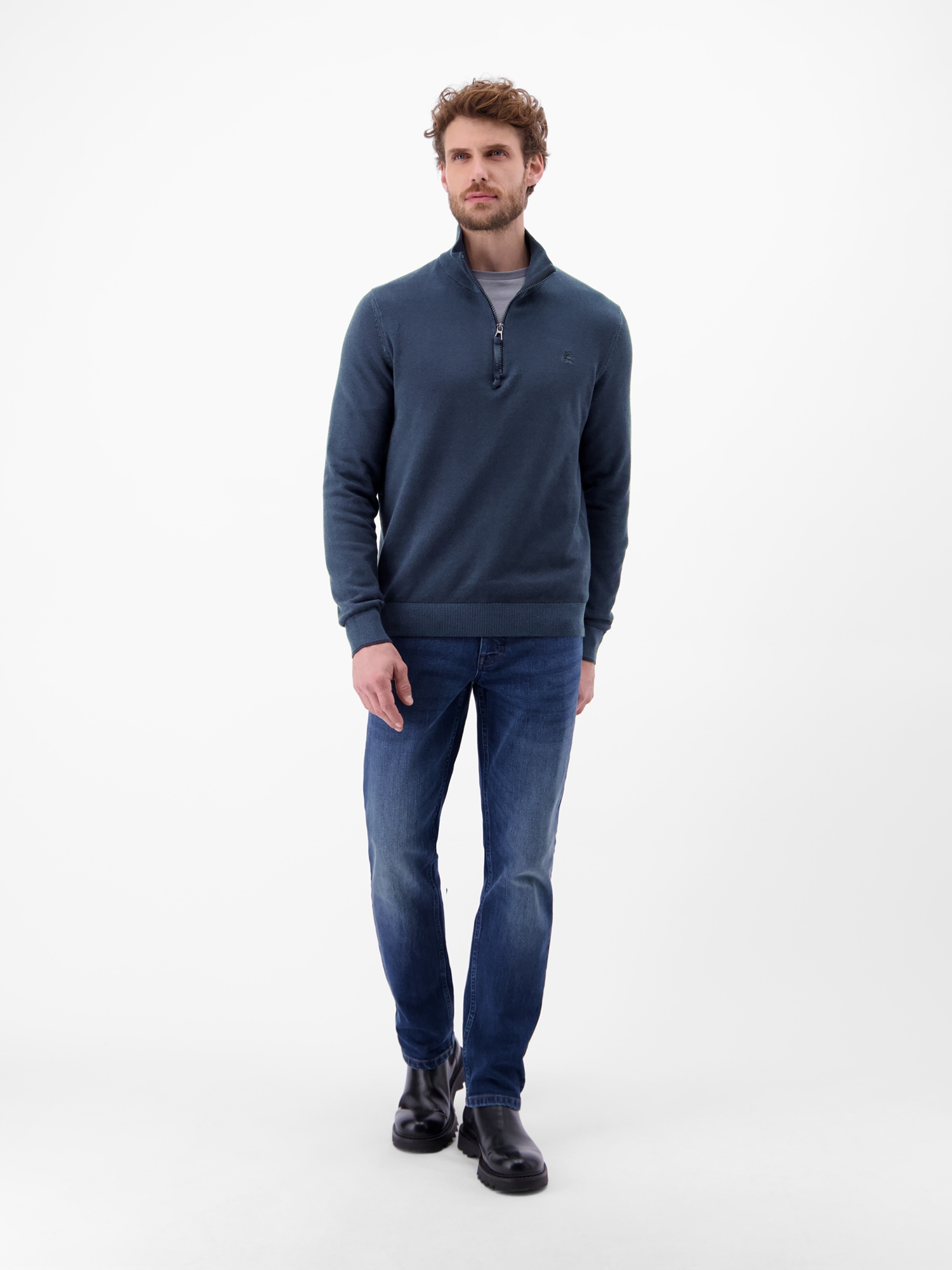 LERROS Troyer »LERROS Herren Stricktroyer in lebendiger Optik«