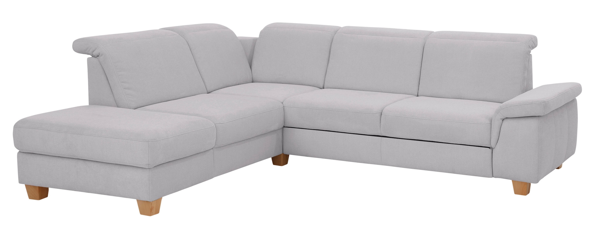 Home affaire Ecksofa "Dalia L-Form" mit Federkernpolsterung, wahlweise mit Schlaffunktion, Bettkasten