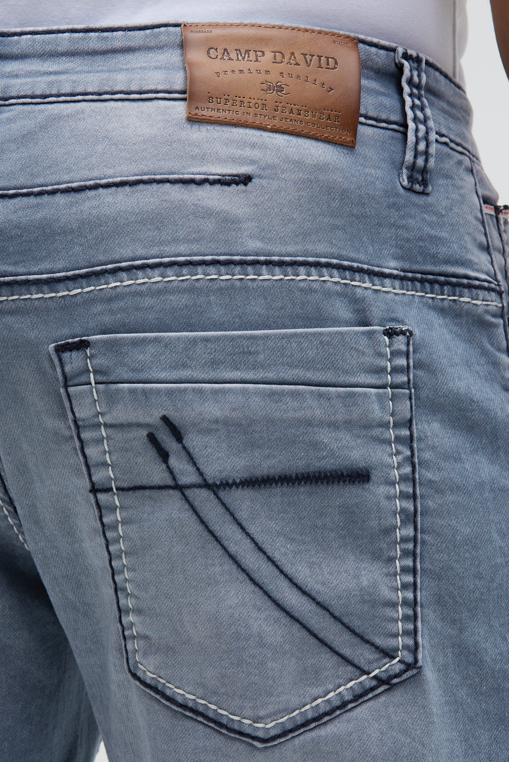 CAMP DAVID Comfort-fit-Jeans, aus Sweatmaterial