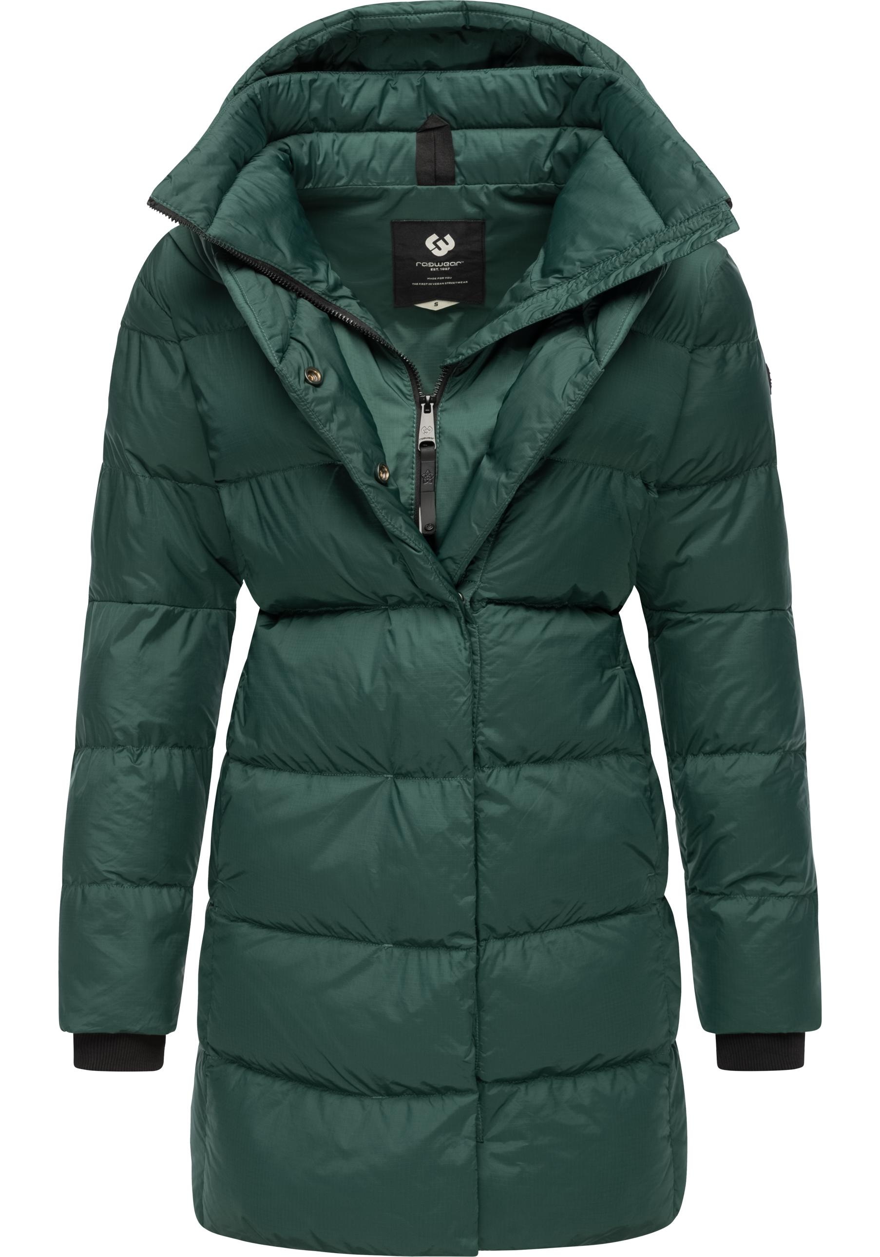 Ragwear Kurzmantel »Niara«, stylischer, gesteppter Wintermantel mit gefütterter Kapuze