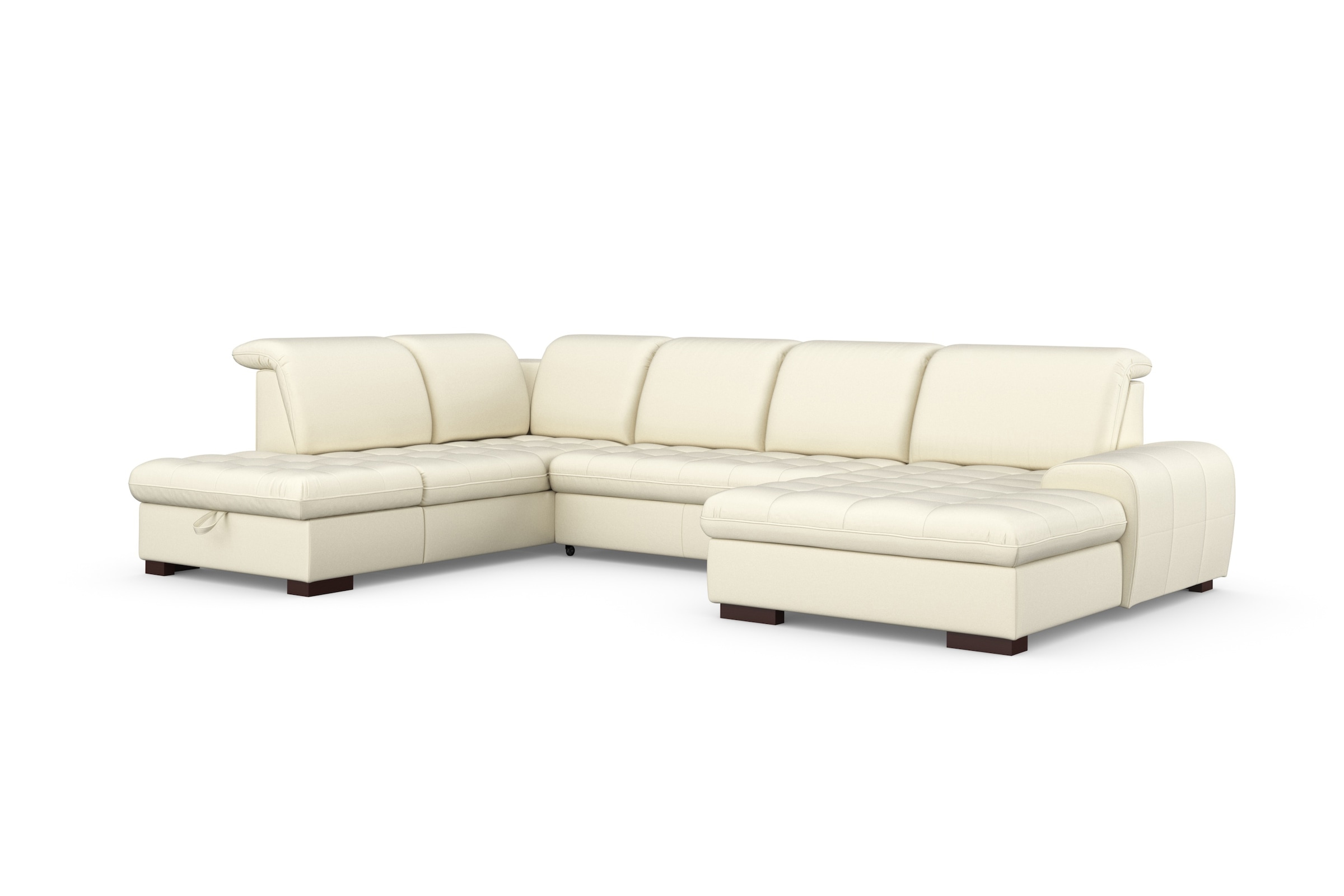 sit&more Wohnlandschaft »Luxor U-Form«, wahlweise mit Bettfunktion, Bettkasten und Kopfteilverstellung
