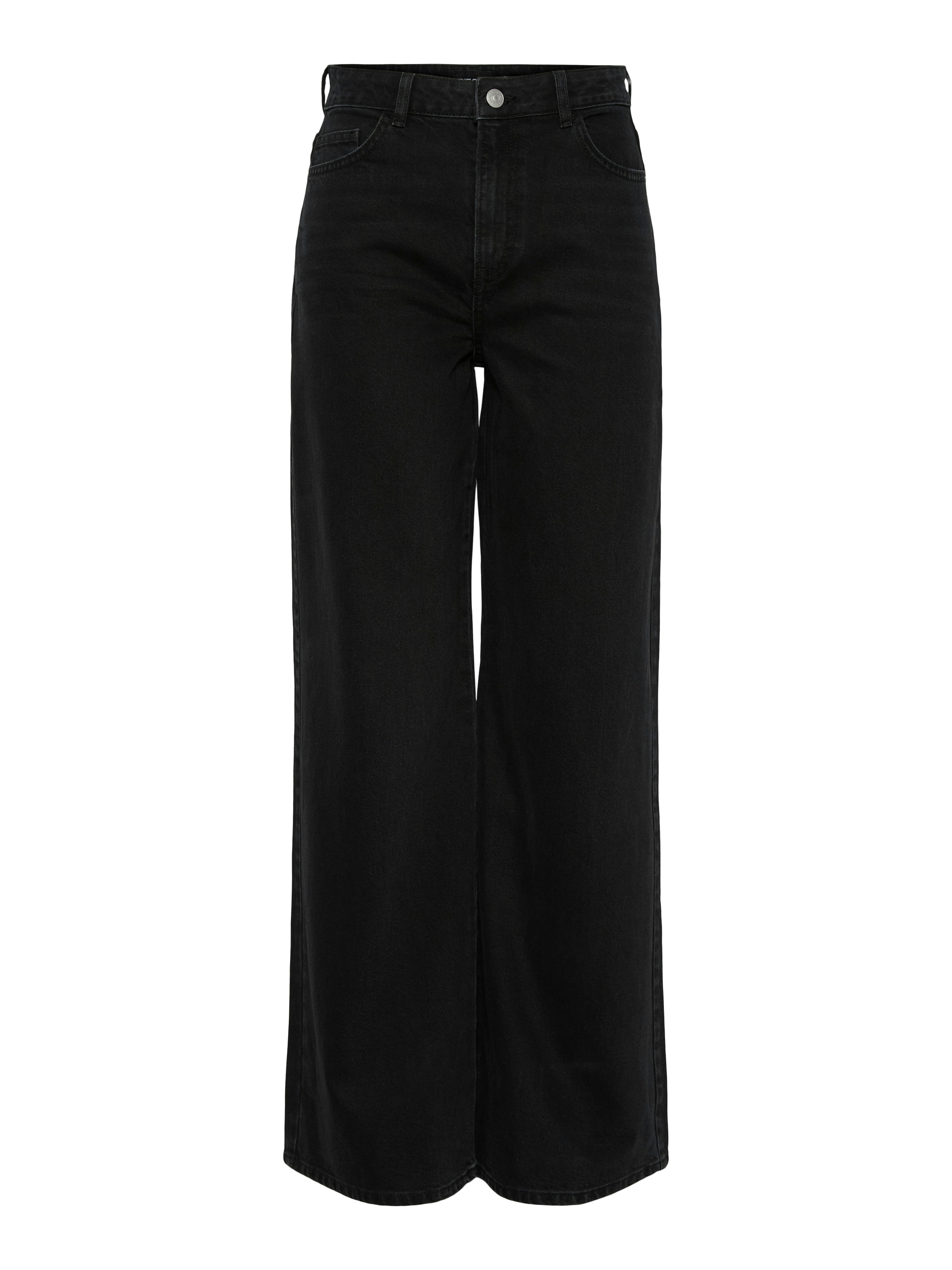 pieces High-waist-Jeans »PCSELMA HW WIDE JEANS BL NOOS BC«