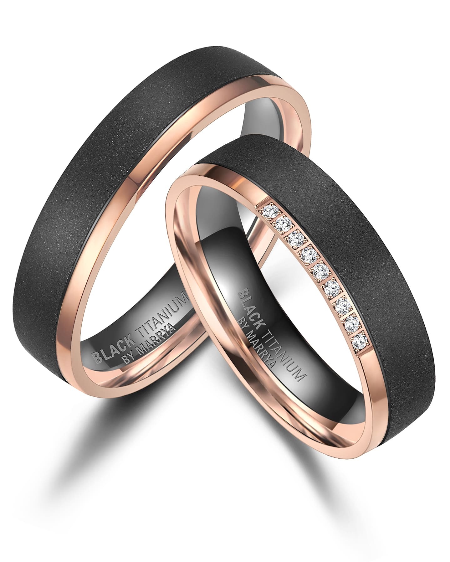 Marrya Partnerring »BLACK TITANIUM by MARRYA«