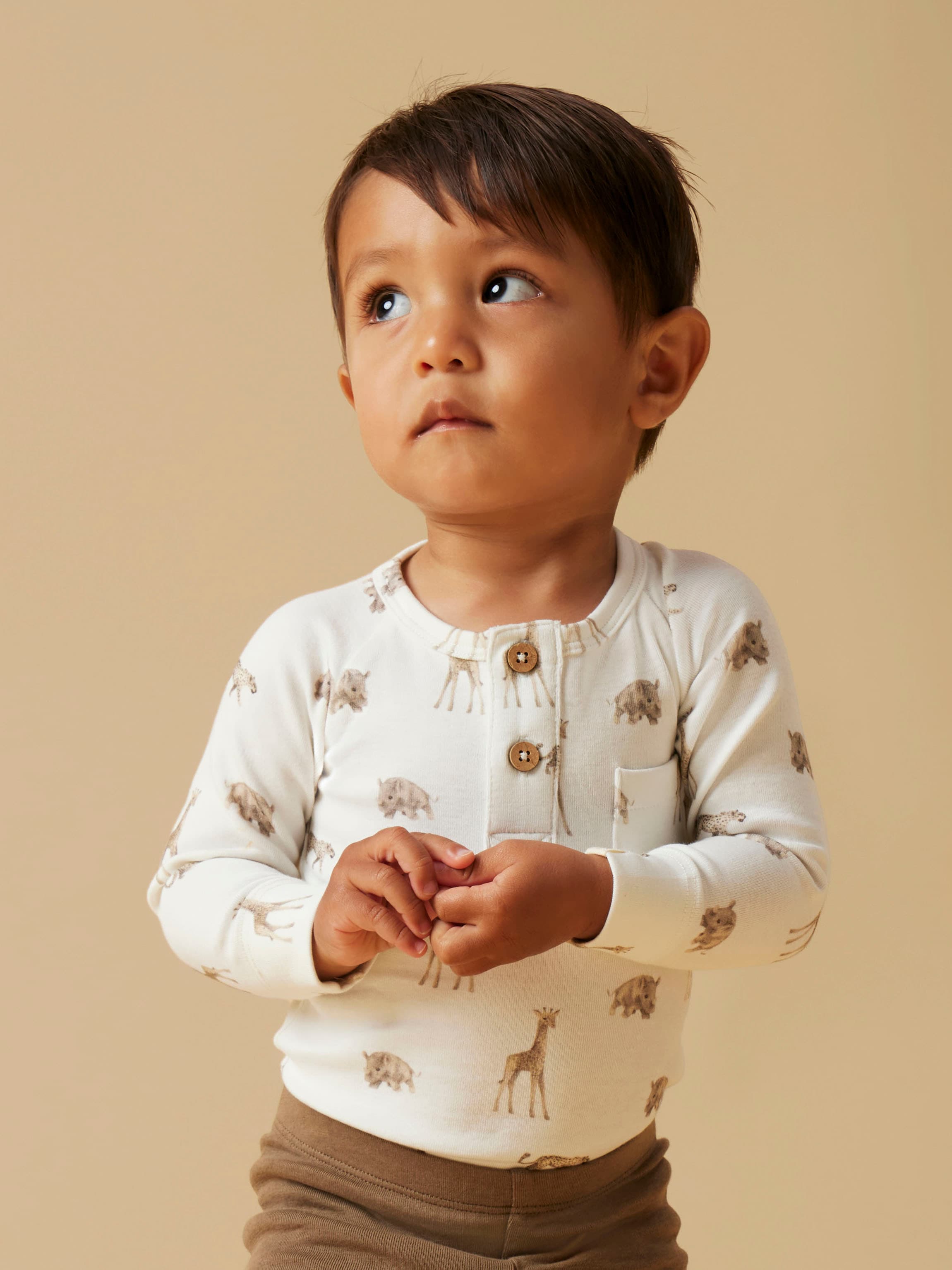 Lil Atelier Langarmbody "NBMGAYO ELM LS SLIM BODY LIL NOOS" Baumwollmischung