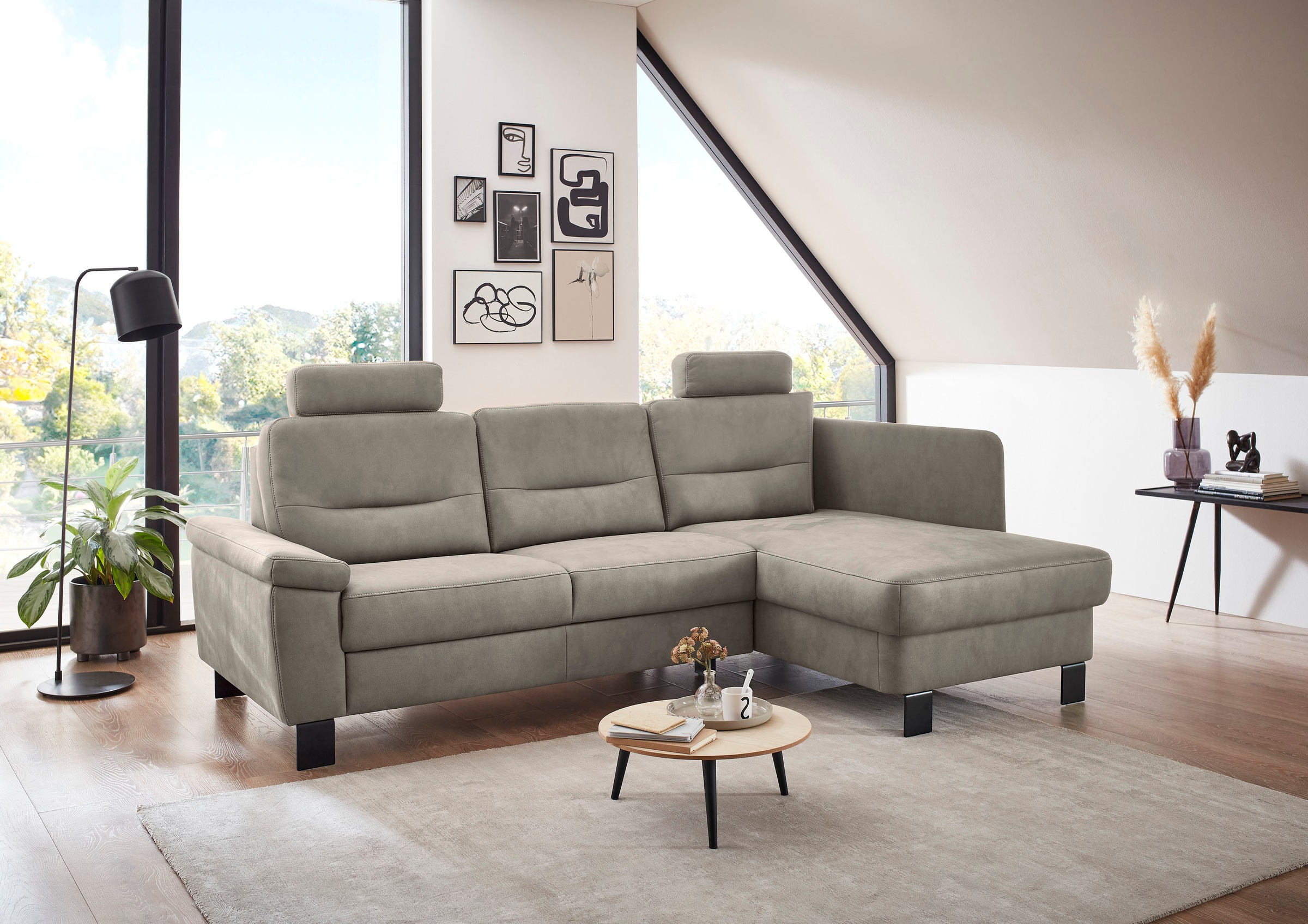 Die PlanBar Ecksofa "PP-PF23172 L-Form, Breite 244 cm" Eckgarnitur mit beso günstig online kaufen