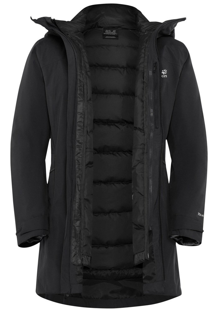 Jack Wolfskin 3-in-1-Funktionsjacke »ICECAPE 3IN1 DOWN JKT W RDS«, mit Kapuze