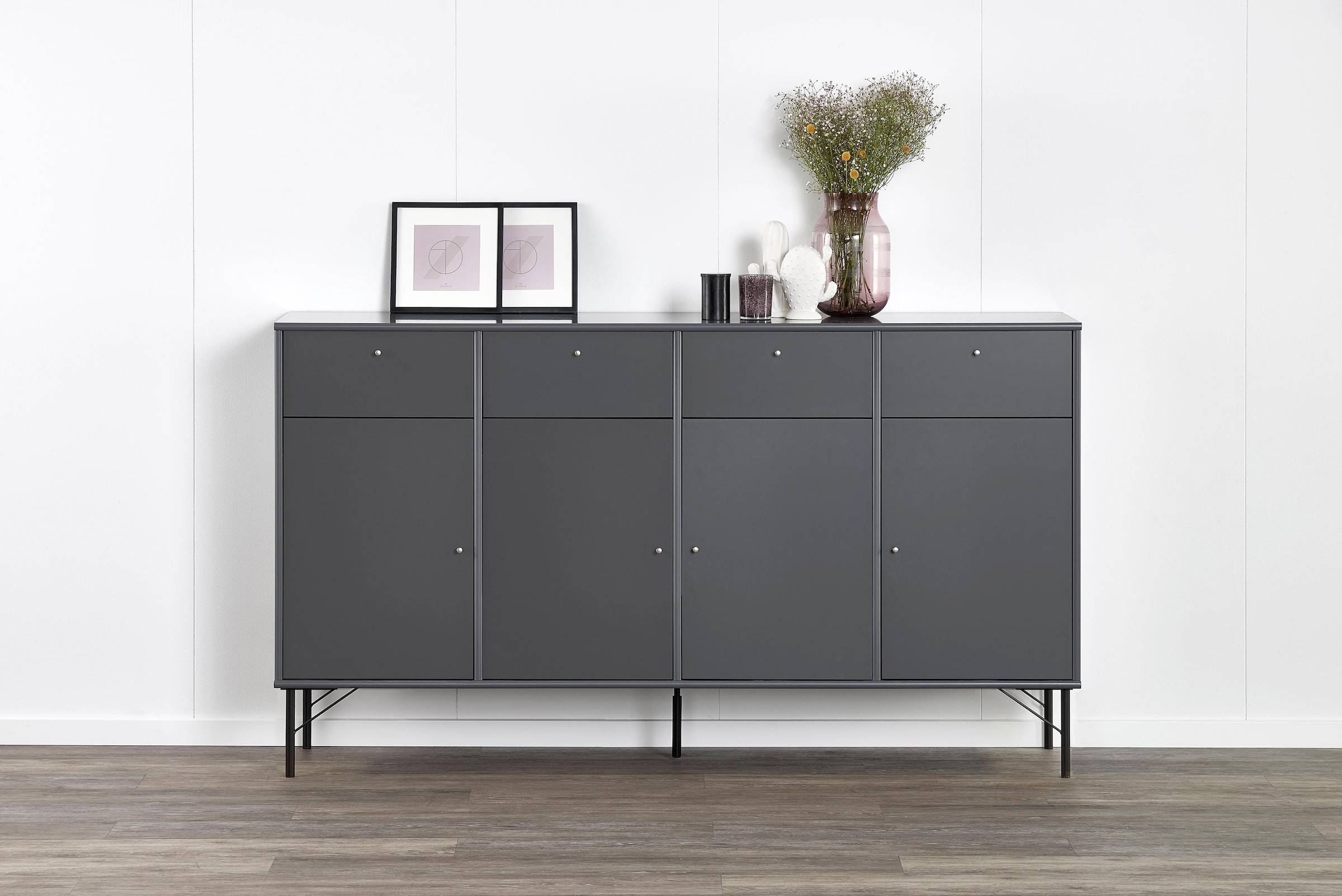 Hammel Furniture Sideboard »Mistral, Hochwertig Schrank, hängend/stehend montierbar«, mit Türen und Schubladen, B: 177 cm, anpassungsbar Designmöbel