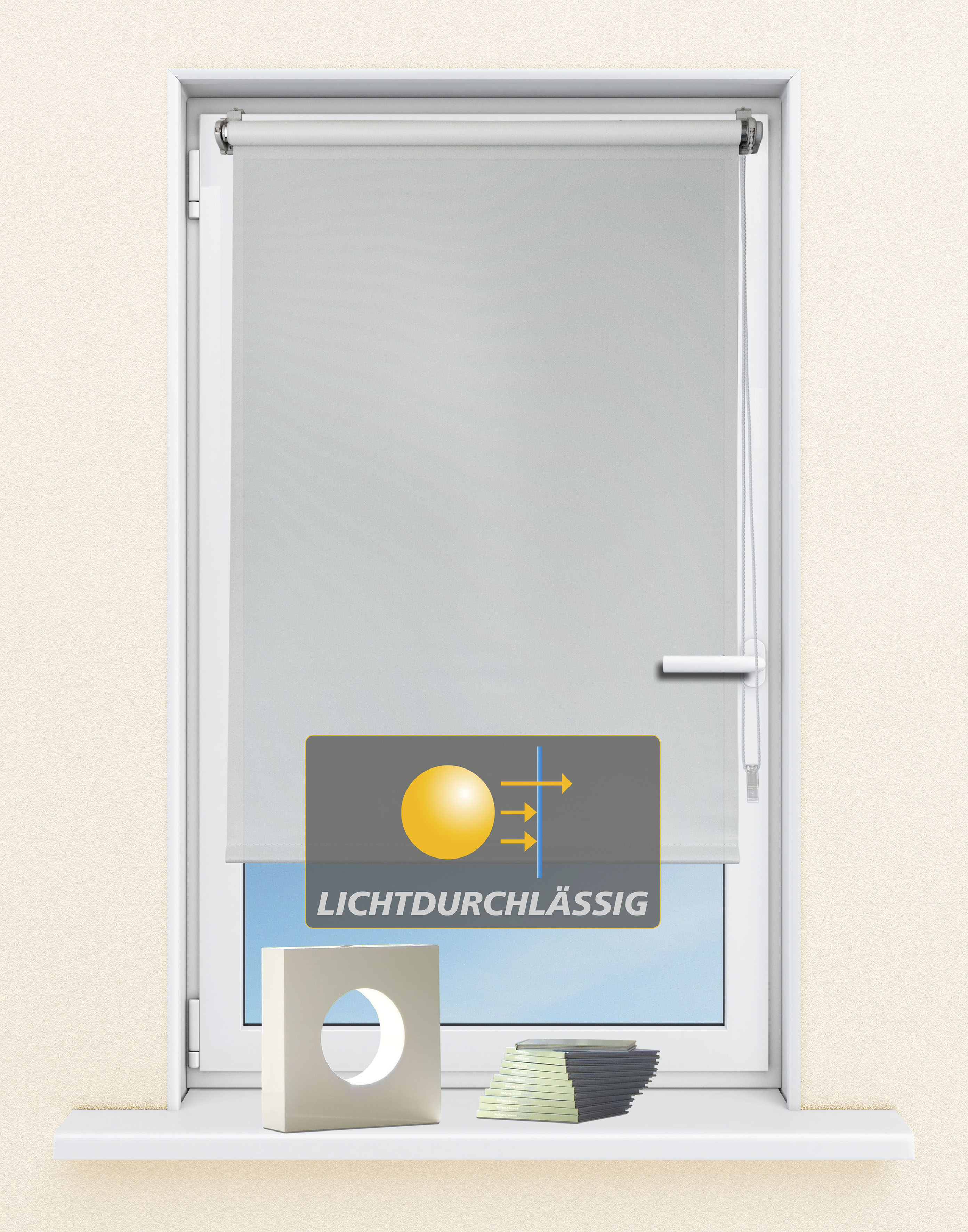 Kutti "Seitenzugrollo Ida, Lichtschutz, Klemmfix, ohne Bohren, Fixmaß" Lichtschutz ohne Bohren Sichtschutz, Sonnenschutz