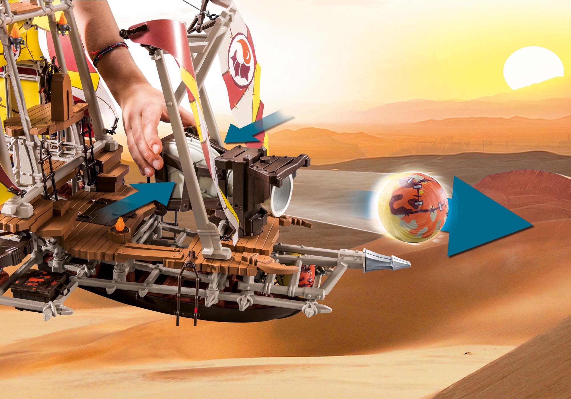 Playmobil® Konstruktions-Spielset »Sal'ahari Sands - Sandsturmbrecher (71023), Novelmore«, (233 St.), Made in Germany