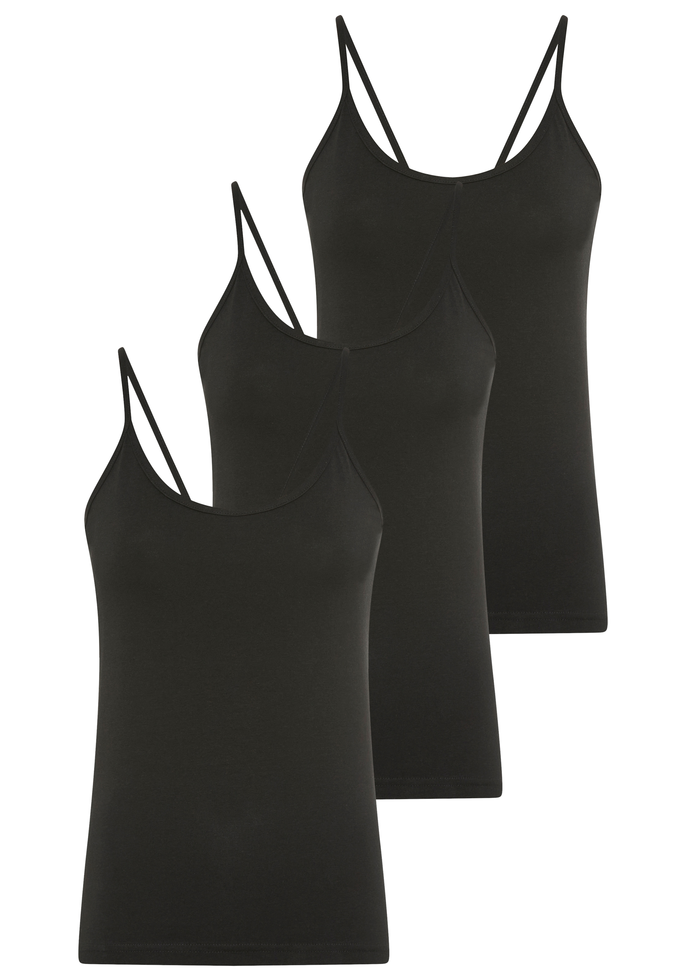 YSABEL MORA Spaghettitop, Baumwollmix, elastisch, weich, schmale Träger, at günstig online kaufen