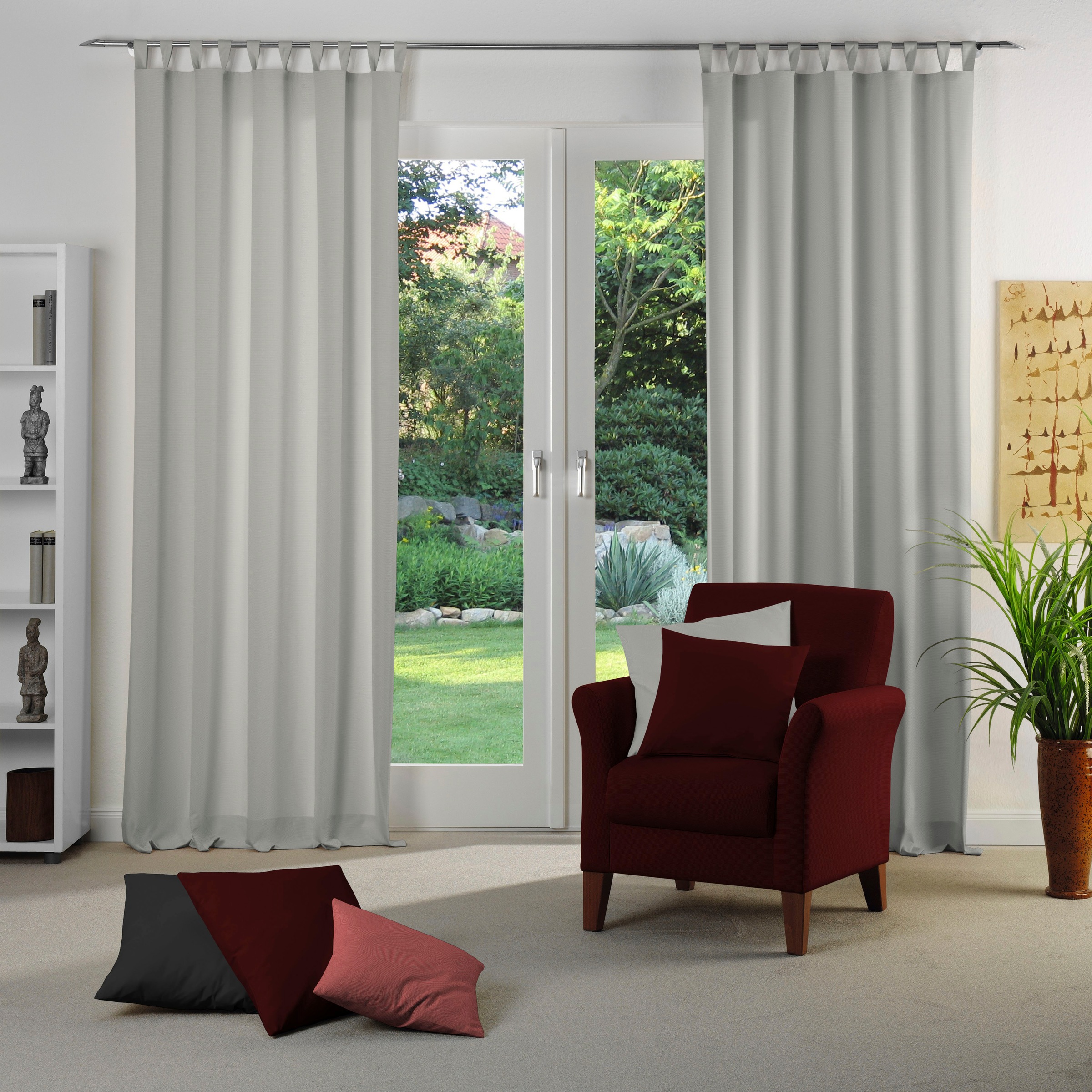Adam Vorhang "Vorhang Uni Collection Light aus 100 % Bio-Baumwolle, Schlauf günstig online kaufen