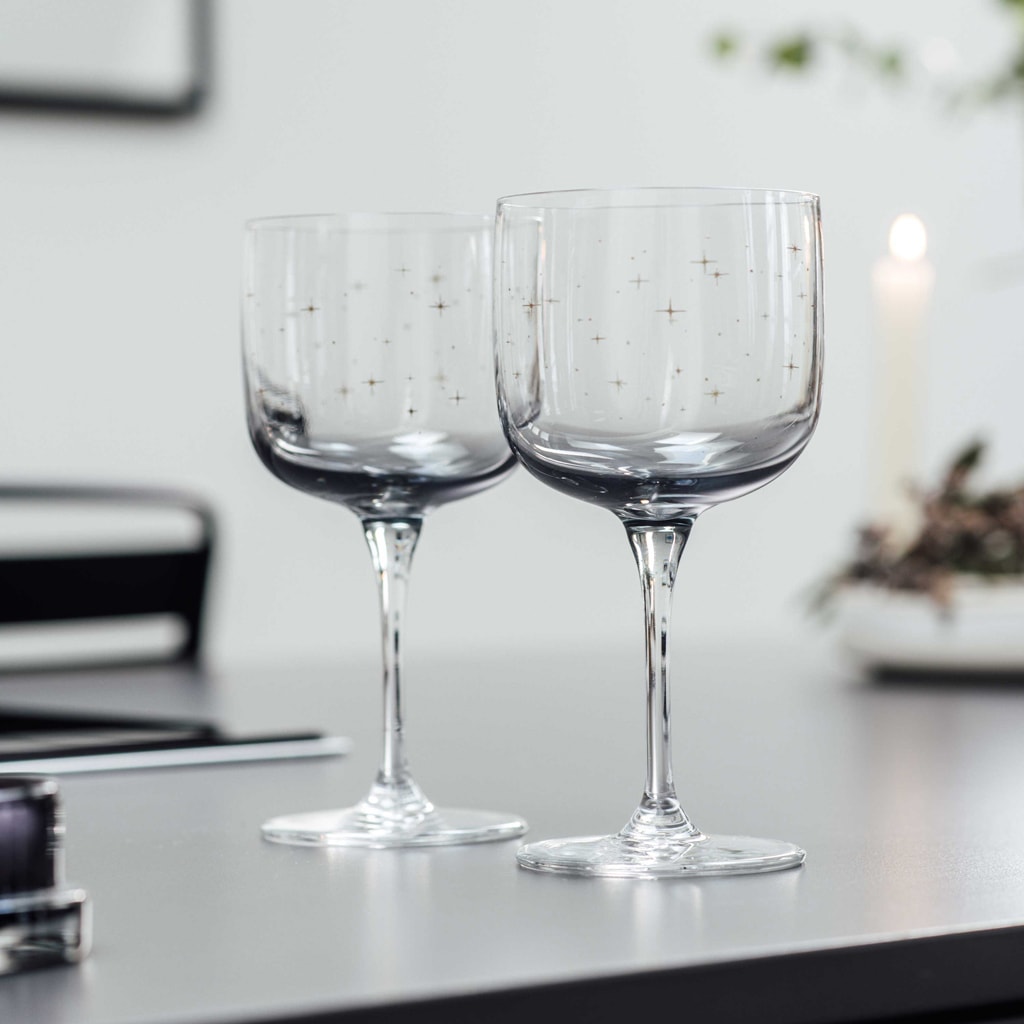 like. by Villeroy & Boch Weißweinglas »Weingläser Winter Glow 270 ml 6er Set grau«