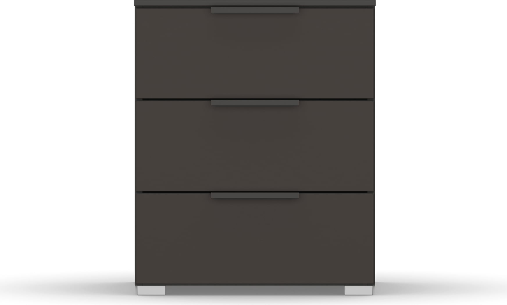 rauch Nachtkommode "Nachttisch Nachtkonsole Nachtschrank SKAT MERIDIAN" inkl. SOFT-CLOSE-FUNKTION, mit 3 Schubladen in elegantem Design MADE IN GERMANY