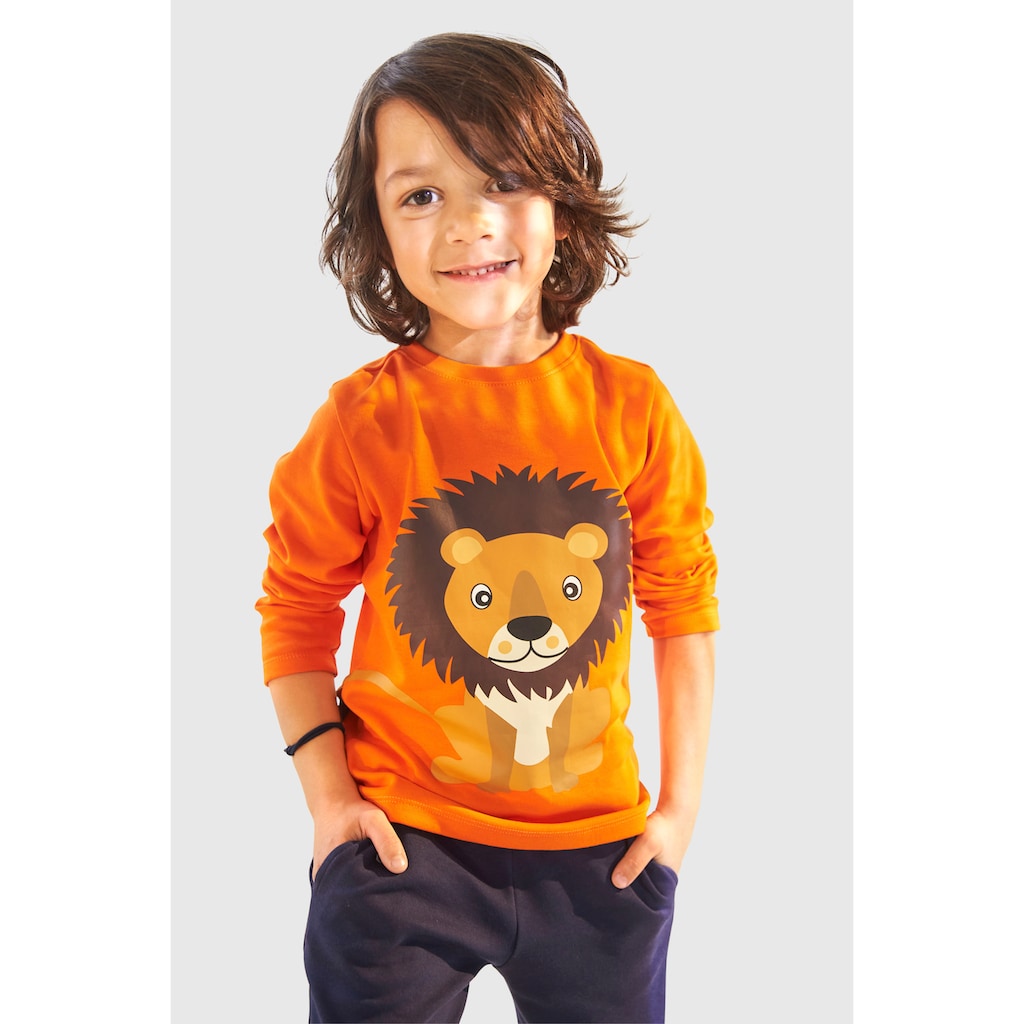 KIDSWORLD Shirt & Hose »LÖWE«, (Set, 2 tlg.)