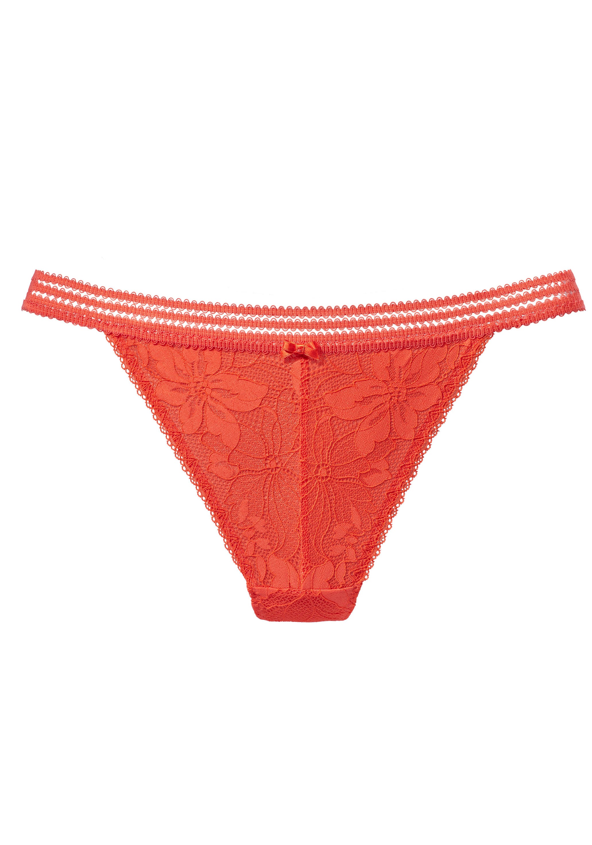 LASCANA Tanga aus floraler Jacquardspitze günstig online kaufen