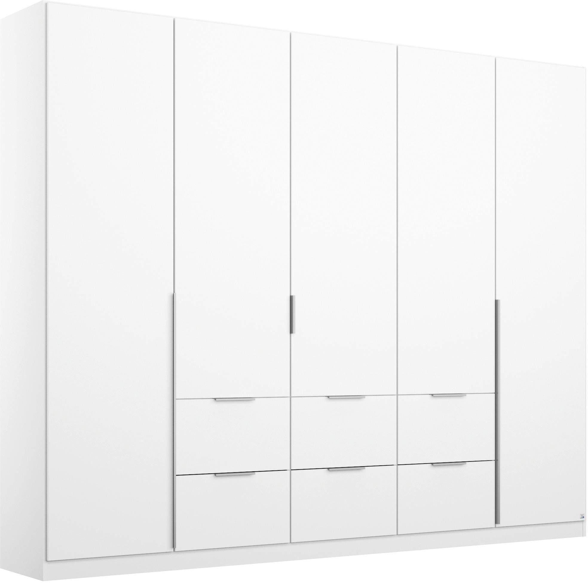 rauch Drehtürenschrank "Kleiderschrank Schrank Ankleide Garderobe Schlafzimmerschrank MEMPHIS" Breiten: 181/225/270 cm, Höhe 210 cm, mit Schubladen und Stangengriffen, viel Stauraum MADE IN GERMANY