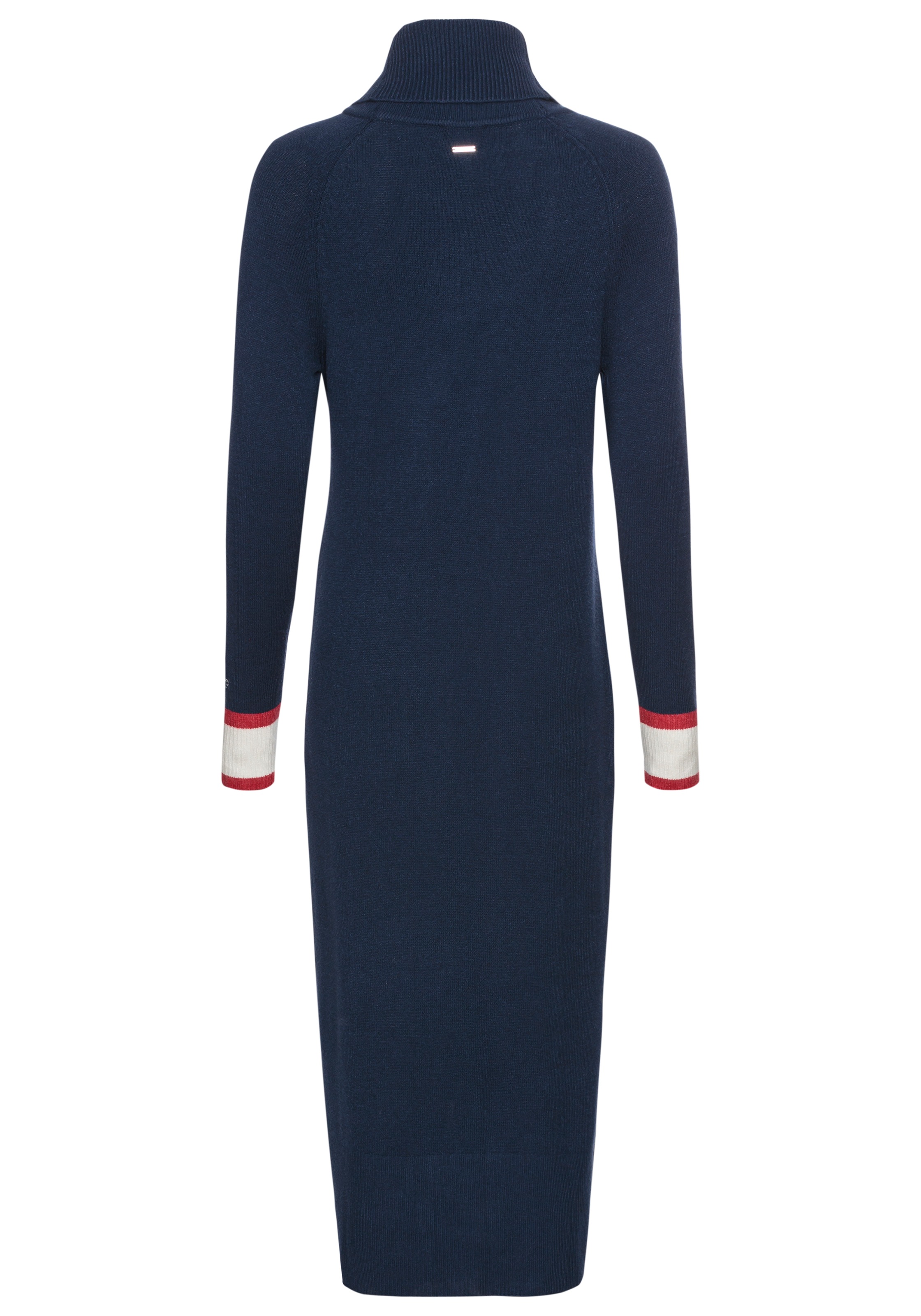 HECHTER PARIS Strickkleid, wadenlang, mit Rollkragen, aus Viskosemischung, lange Raglanärmel