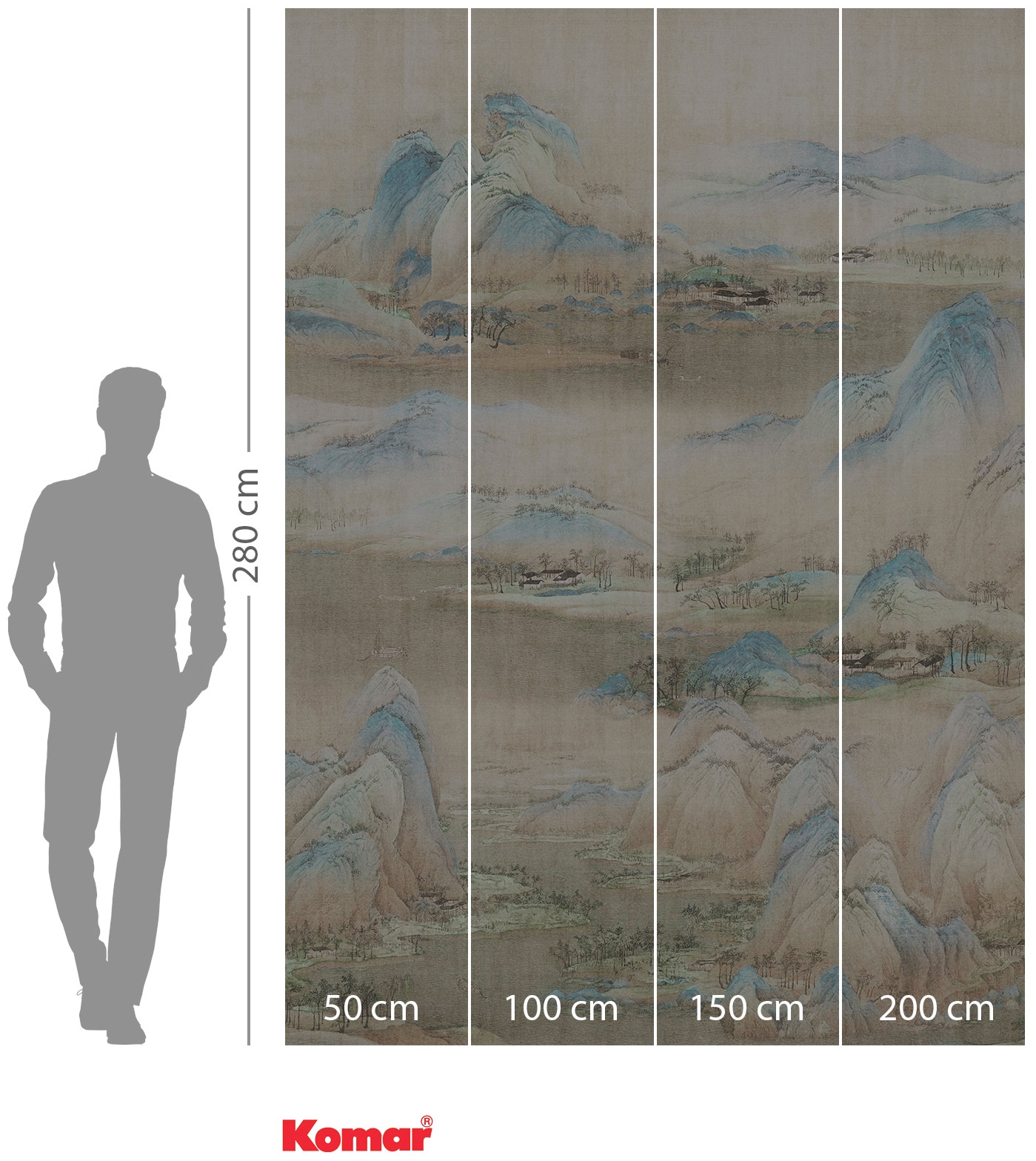 Komar Vliestapete »Digitaldruck Vlies -  Amenity - Größe 200 x 280 cm« bedruckt glatt Wohnzimmer, Schlafzimmer