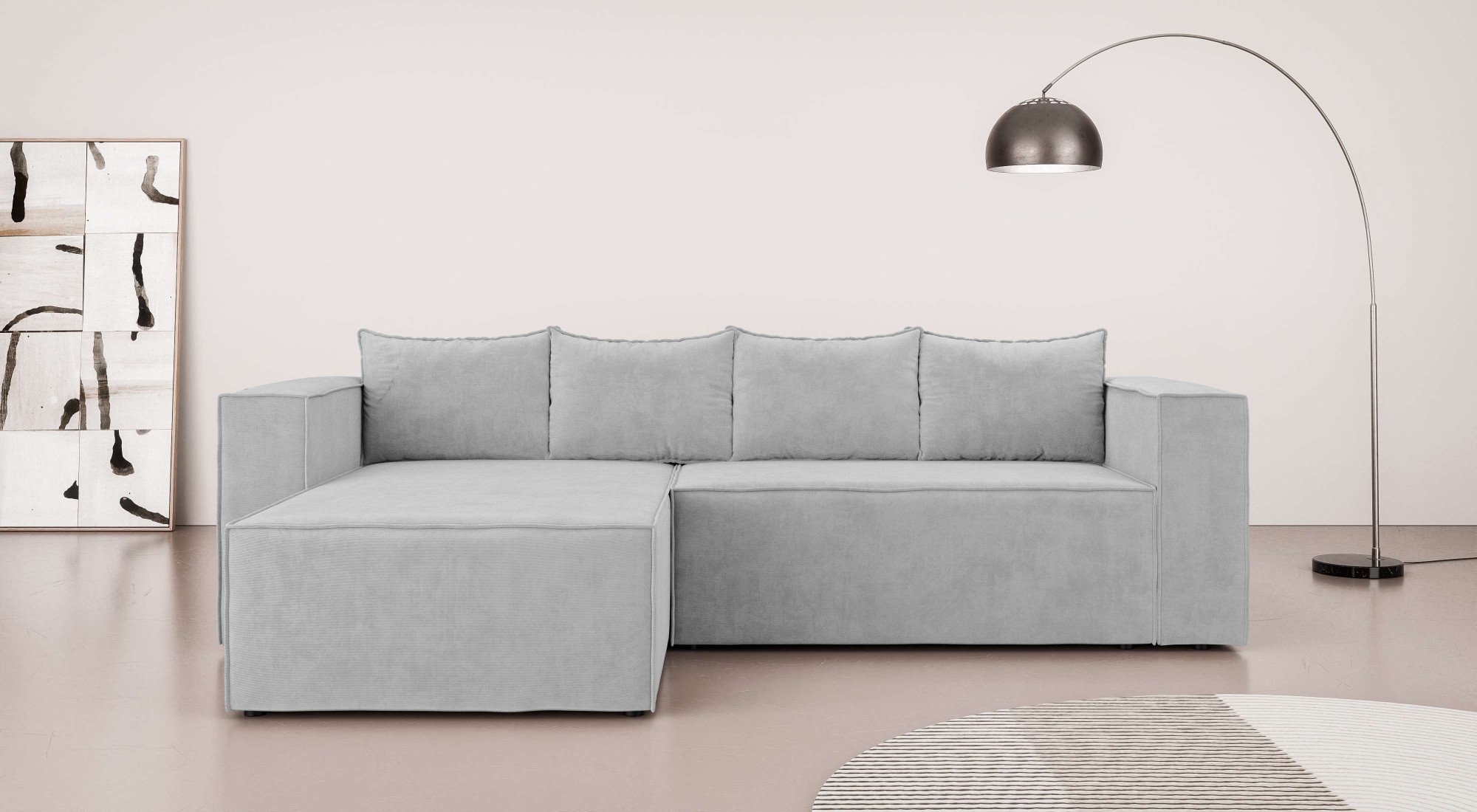 INOSIGN Ecksofa "LINCOLNVILLE mit Bettfunktion und Bettkasten, Maße B/H/T 2 günstig online kaufen