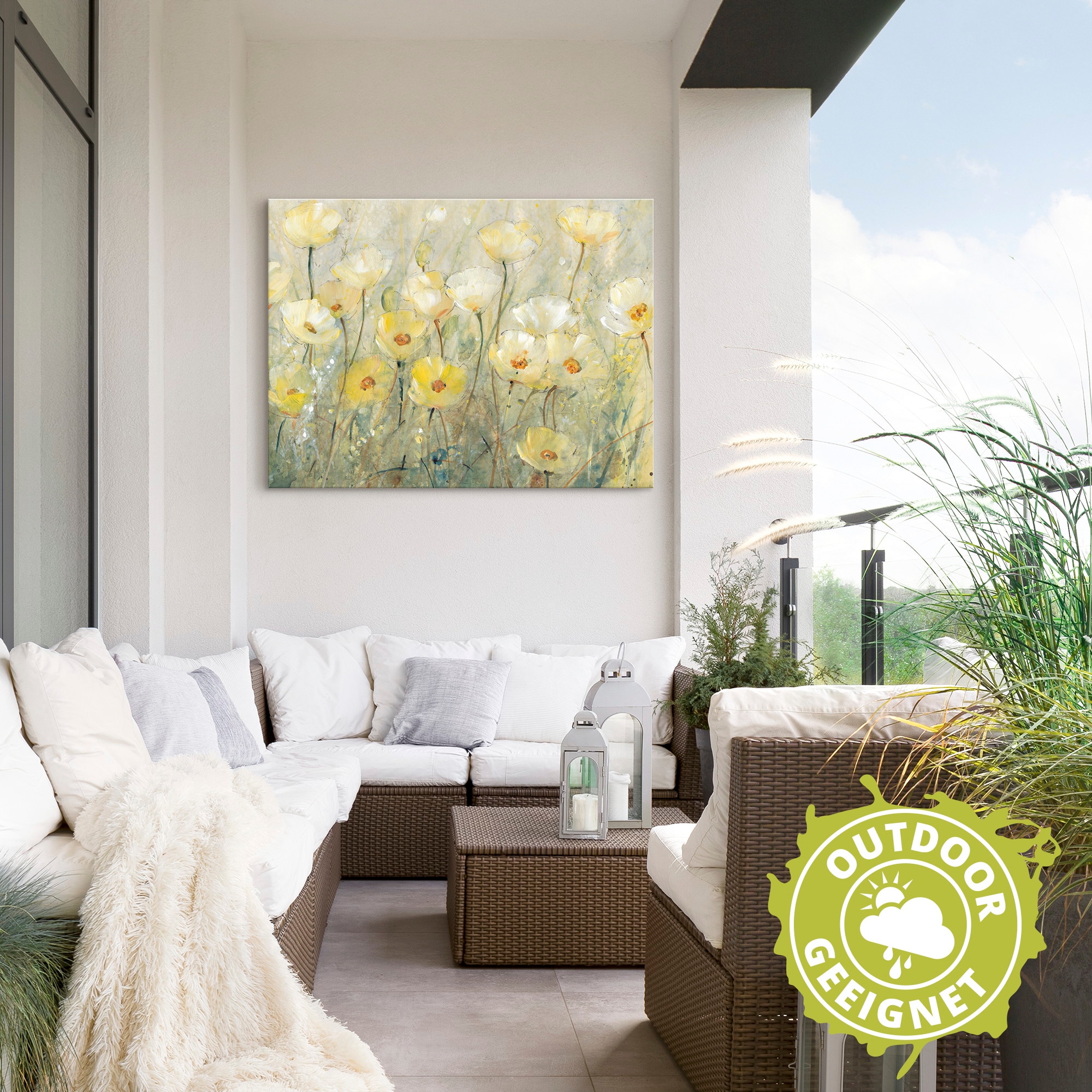 Artland Wandbild »Sommer in voller Blüte II«, Blumenwiese, (1 St.), als Alubild, Outdoorbild, Leinwandbild, Poster in verschied. Größen