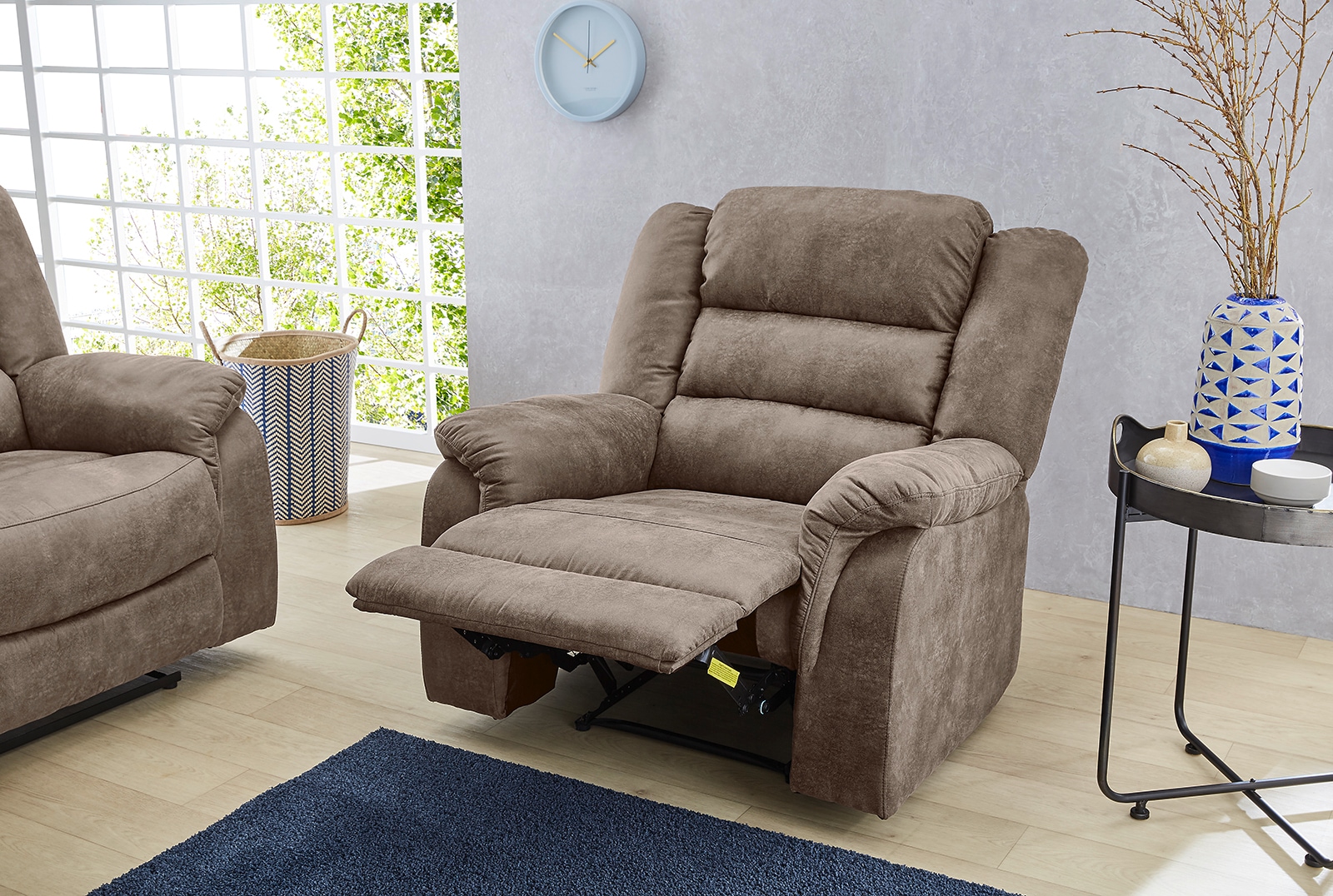 Jockenhöfer Gruppe Sessel »Cleveland« mit Liegefunktion durch halbautomatische Relaxfunktion, Federkern