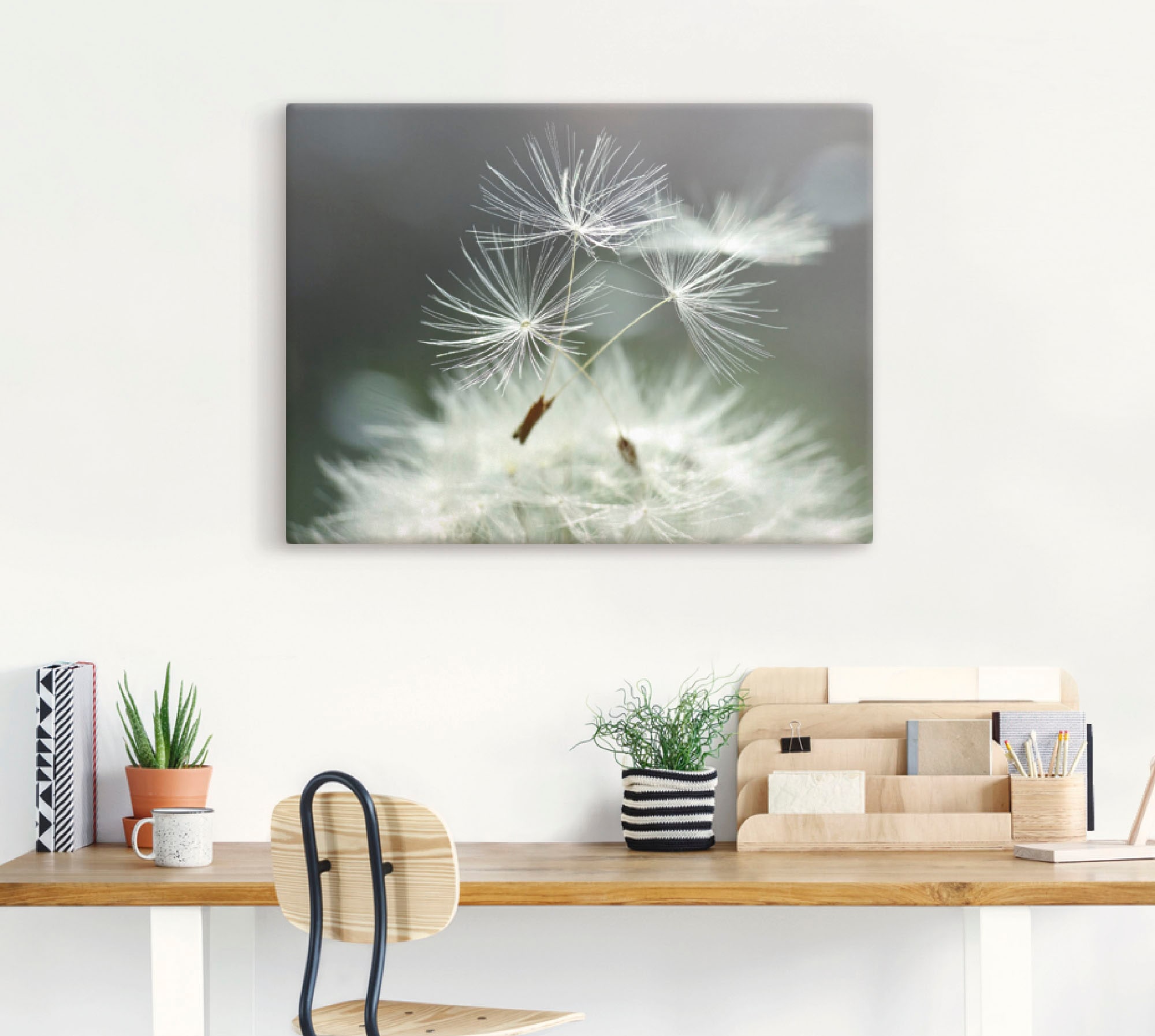Artland Wandbild »Pusteblume Facility«, Blumen, (1 St.), als Alubild, Outdoorbild, Leinwandbild, Poster, Wandaufkleber