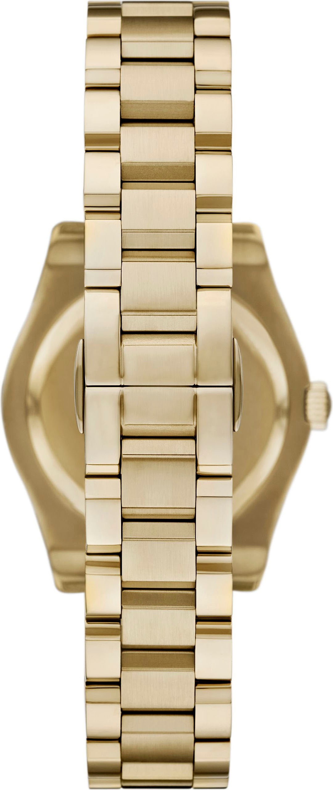 Emporio Armani Quarzuhr, Armbanduhr, Damenuhr, Edelstahlarmband, analog, Tag