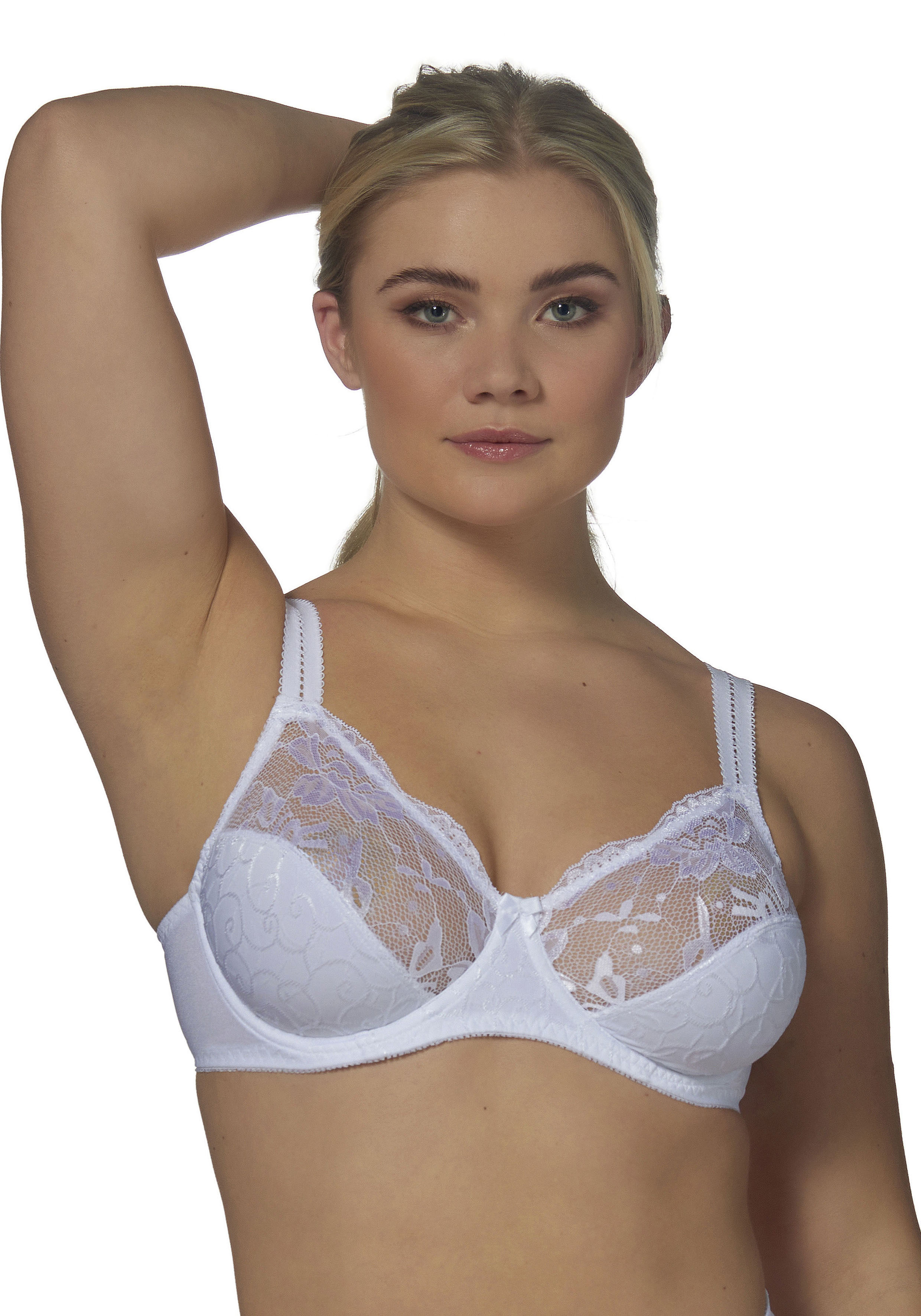 Elbrina Bügel-Bh "Embroidery" Breite Träger, Ohne Schale, Mit Bügel, Mit Spitze, Feminin