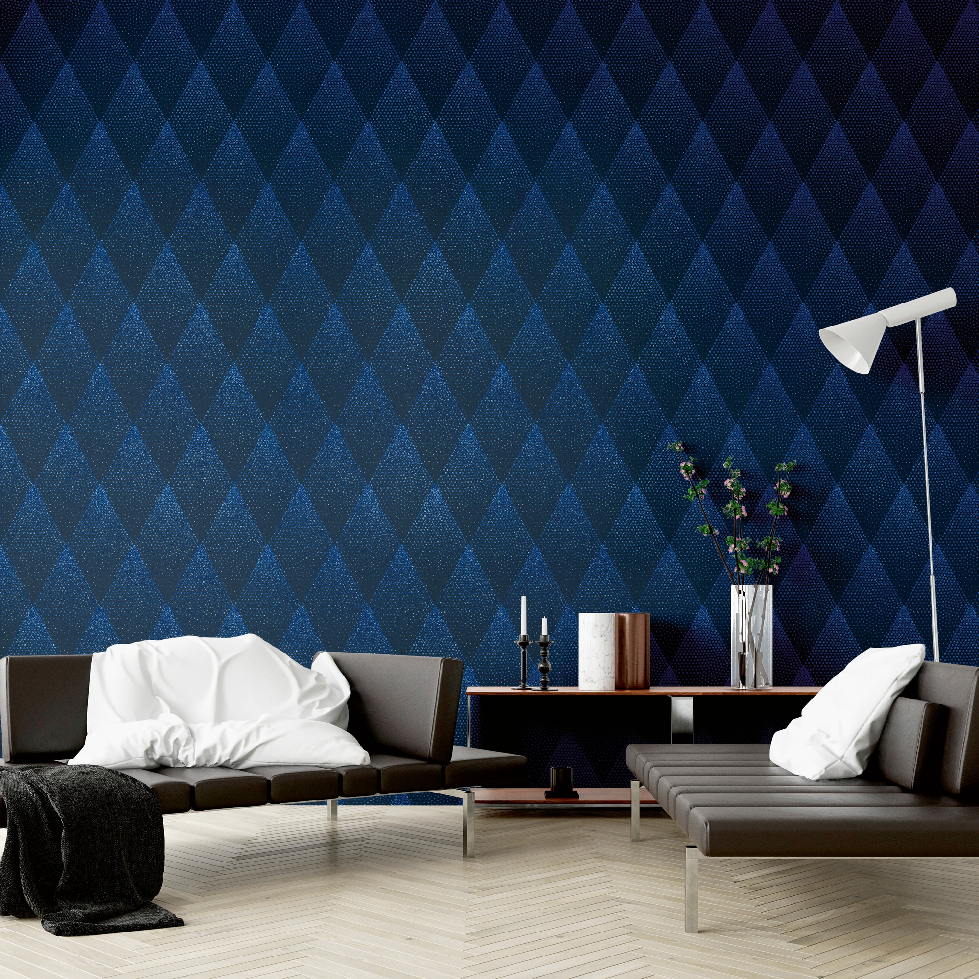 living walls Vliestapete »New Walls 50's Glam geometrisch grafisch«, grafisch-geometrisch-gemustert, Grafik Tapete Punkte Tapeten Wohnzimmer Schlafzimmer Küche Flur Design