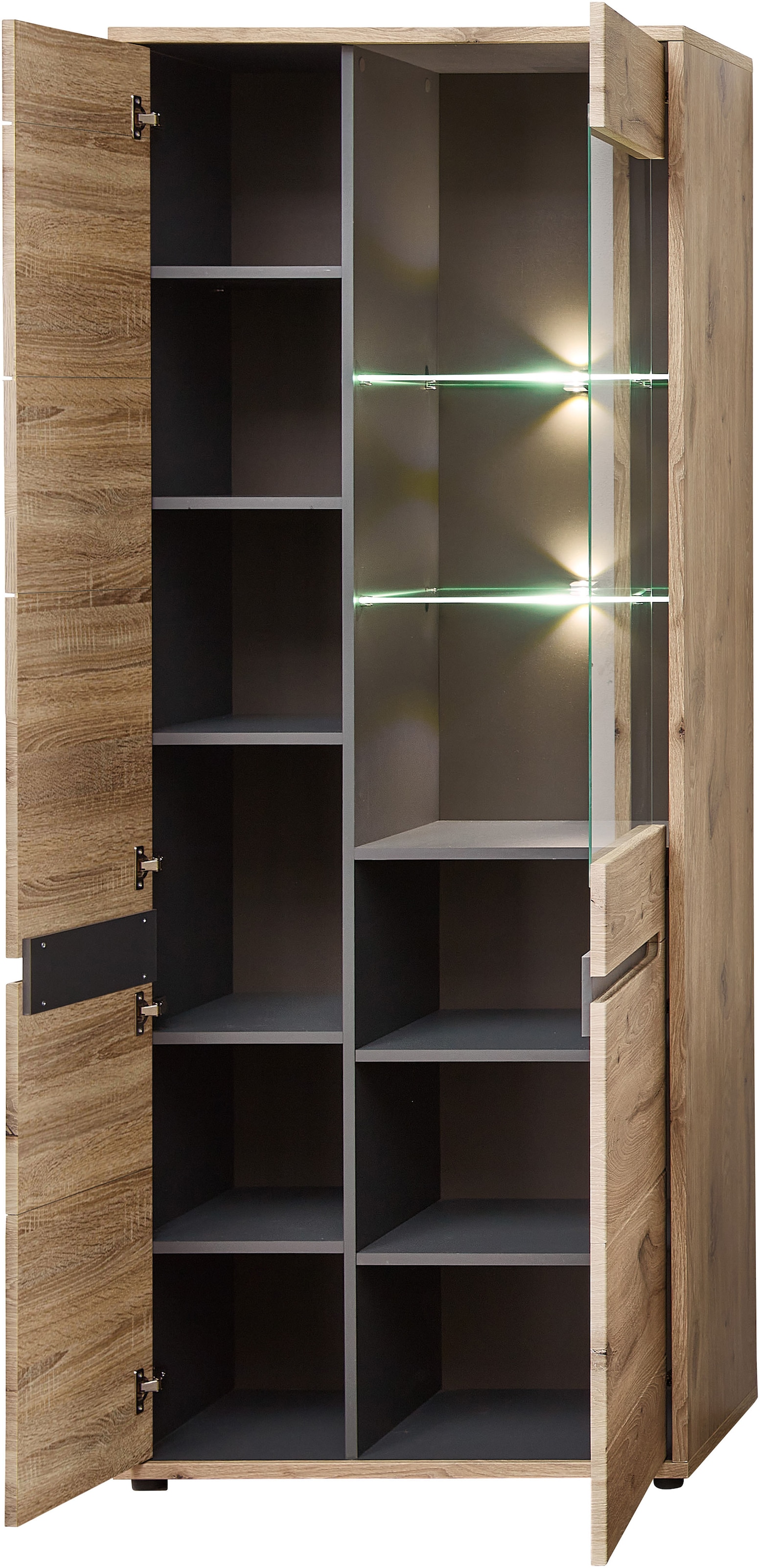 Innostyle Wohnwand »BELLANO«, (Komplett-Set, 3 St.), inkl. LED-Beleuchtung