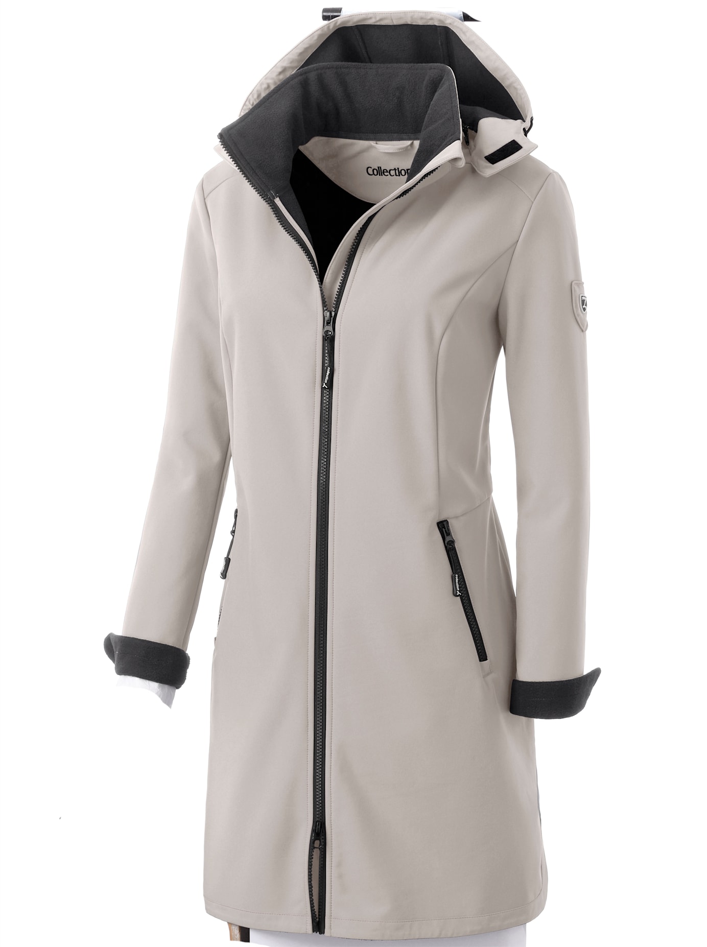 Thumbnail - Casual Looks Softshelljacke mitKapuze