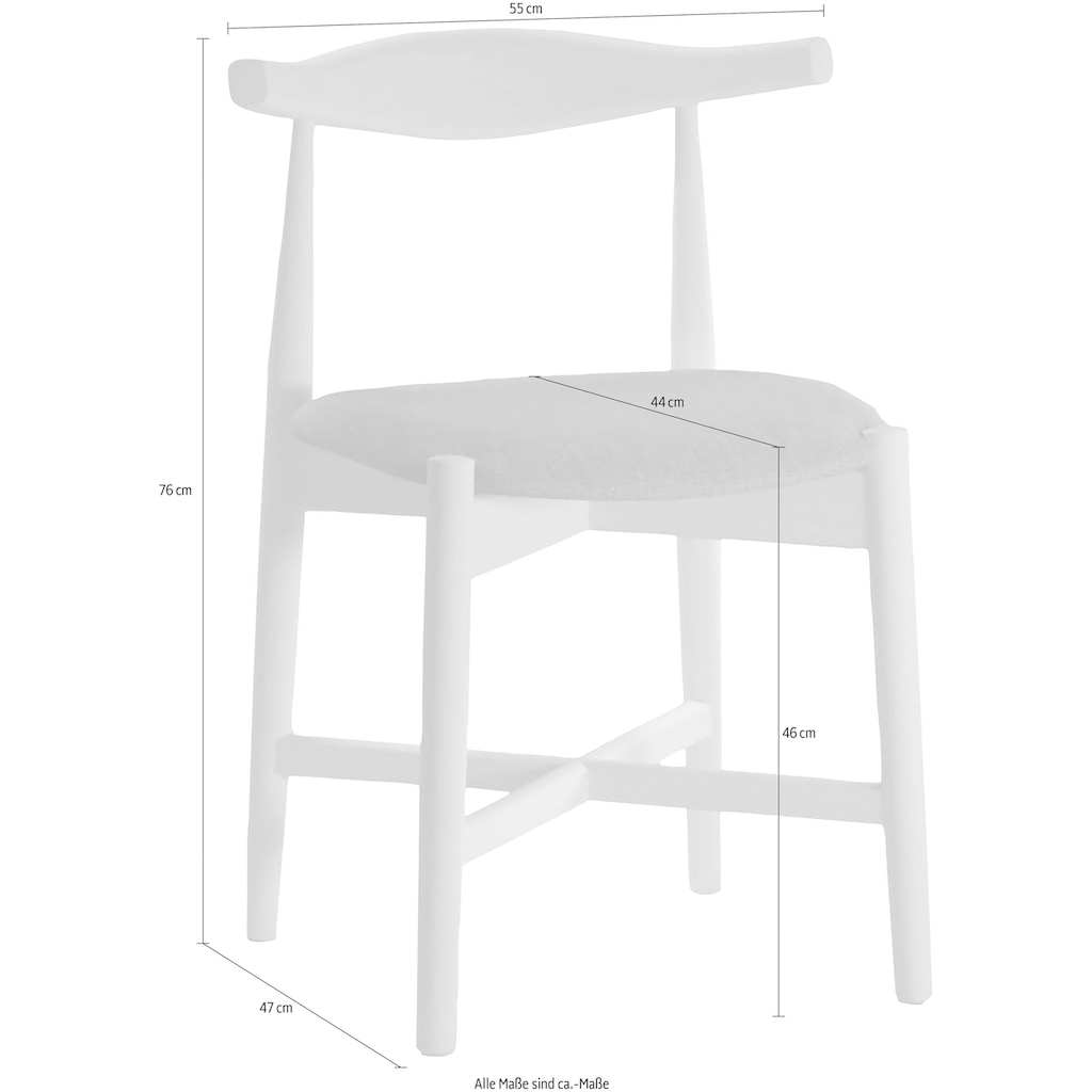 Hammel Furniture Holzstuhl »Findahl by Hammel Dora«, 2er-Set, Dänische Handwerkskunst