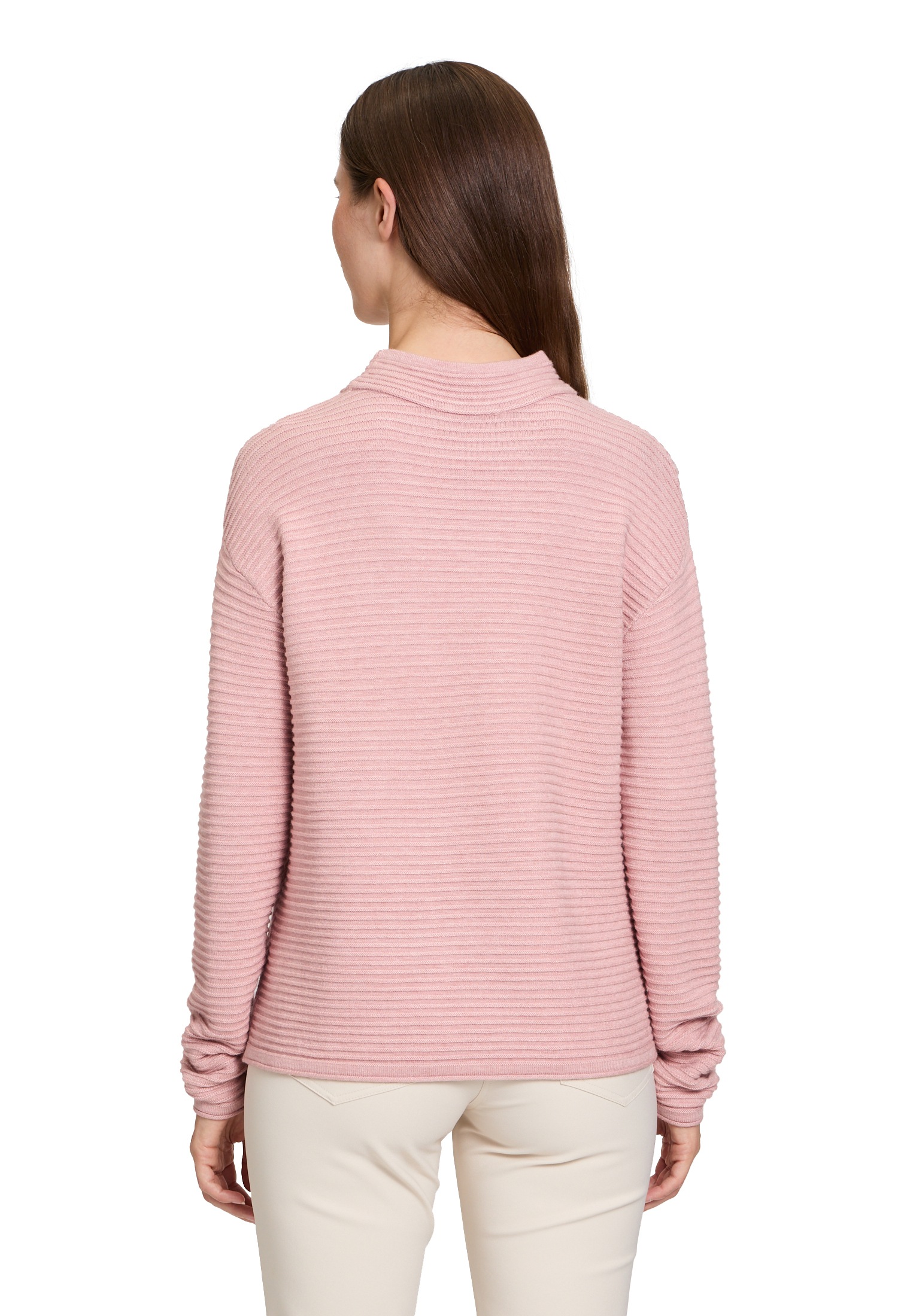 Betty Barclay Strickpullover »Betty Barclay Basic-Strickpullover mit Rippenstruktur«, (1 tlg.), Kragen